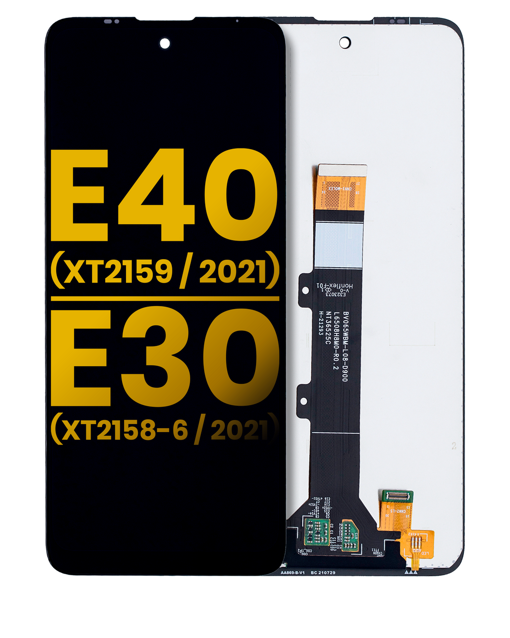 LCD Display without Frame for Motorola Moto E40 (XT2159 / 2021) / E30 (XT2158-6 / 2021) (Refurbished) (All Colors)