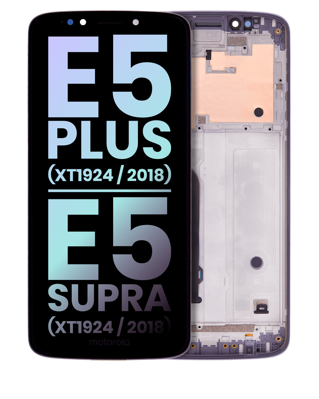 LCD Assembly with Frame for Motorola Moto E5 Plus (XT1924/2018) / E5 Supra (XT1924/2018) (159mm, US Version, Original OEM, Gray)