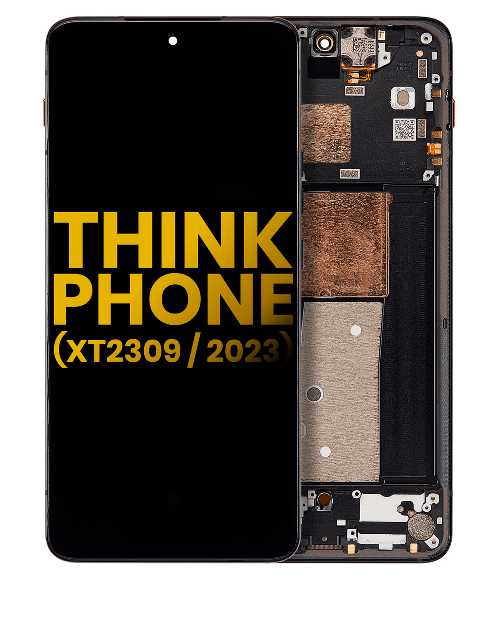 OLED Display with Frame for Motorola Moto ThinkPhone (XT2309 / 2023) (Refurbished) (Carbon Black)