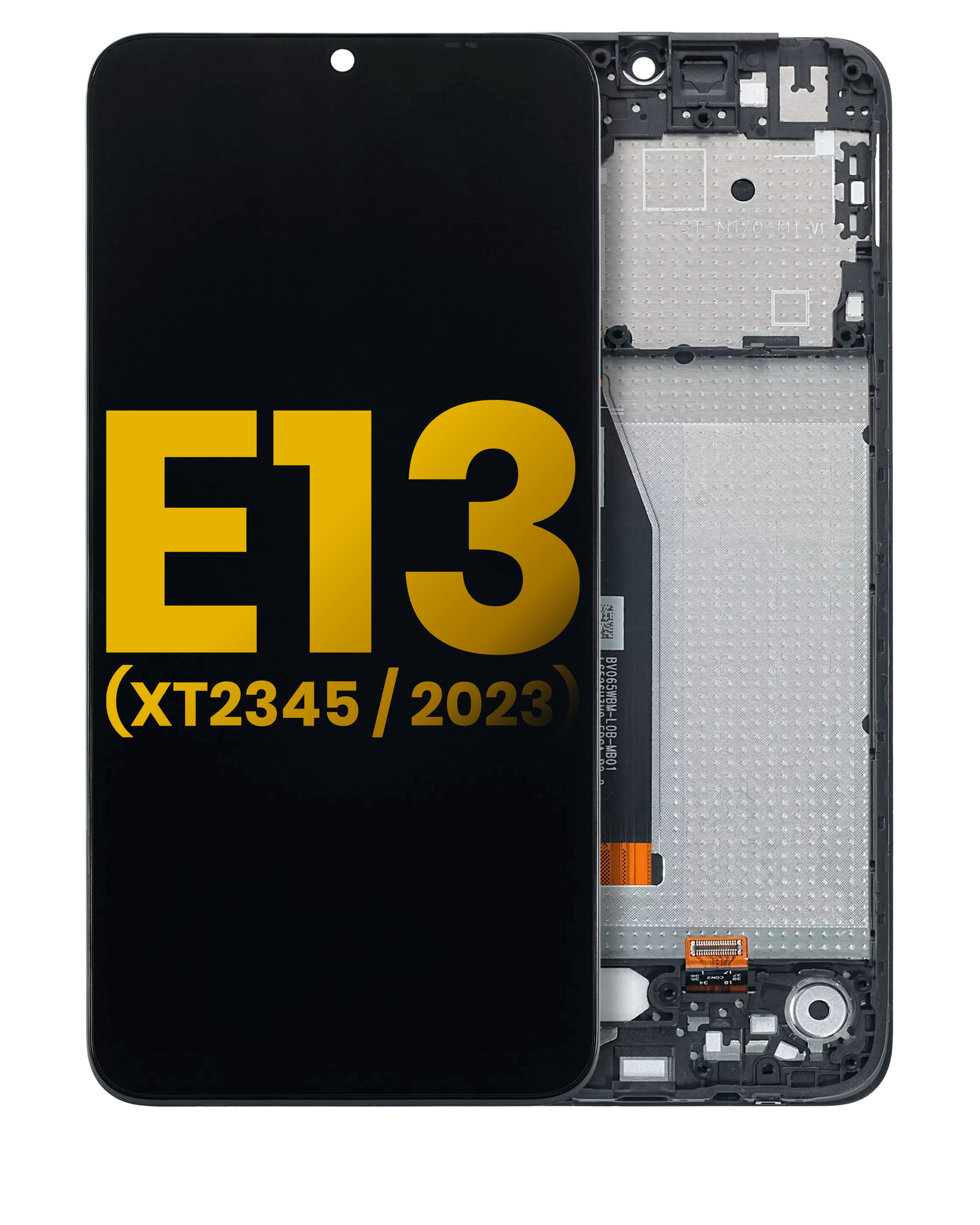 LCD-Modul mit Rahmen für Moto E13 (Refurbished) (Alle Farben)