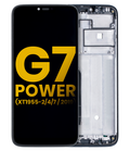 LCD Display with Frame for Motorola Moto G7 Power (XT1955-1/2/4/7 / 2019) (International Version) (154MM) (Refurbished) (Ceramic Black)