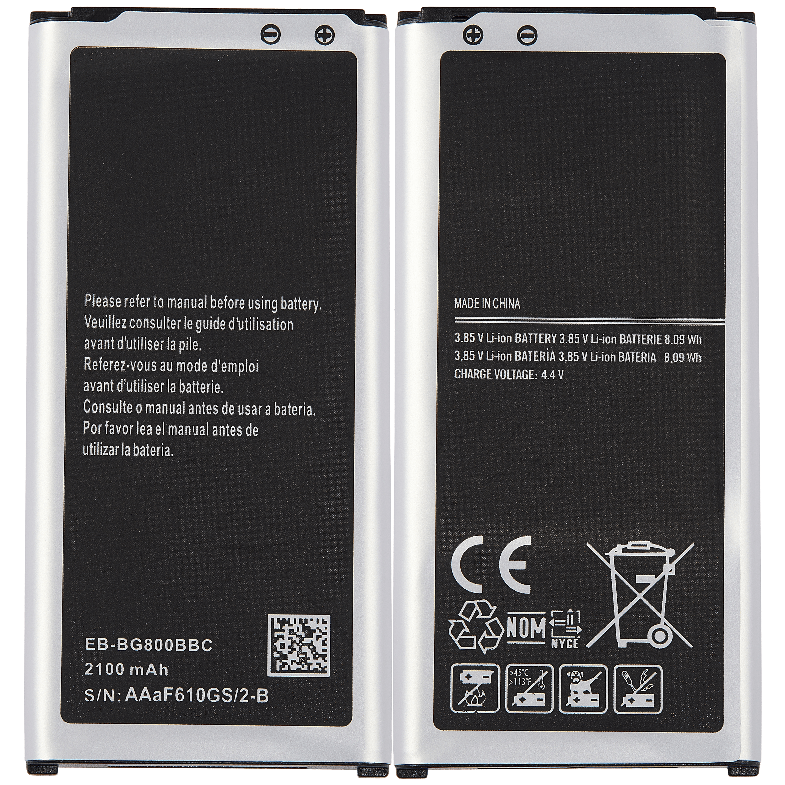 Ersatzakku für Samsung Galaxy S5 Mini (EB-BG800BBE)