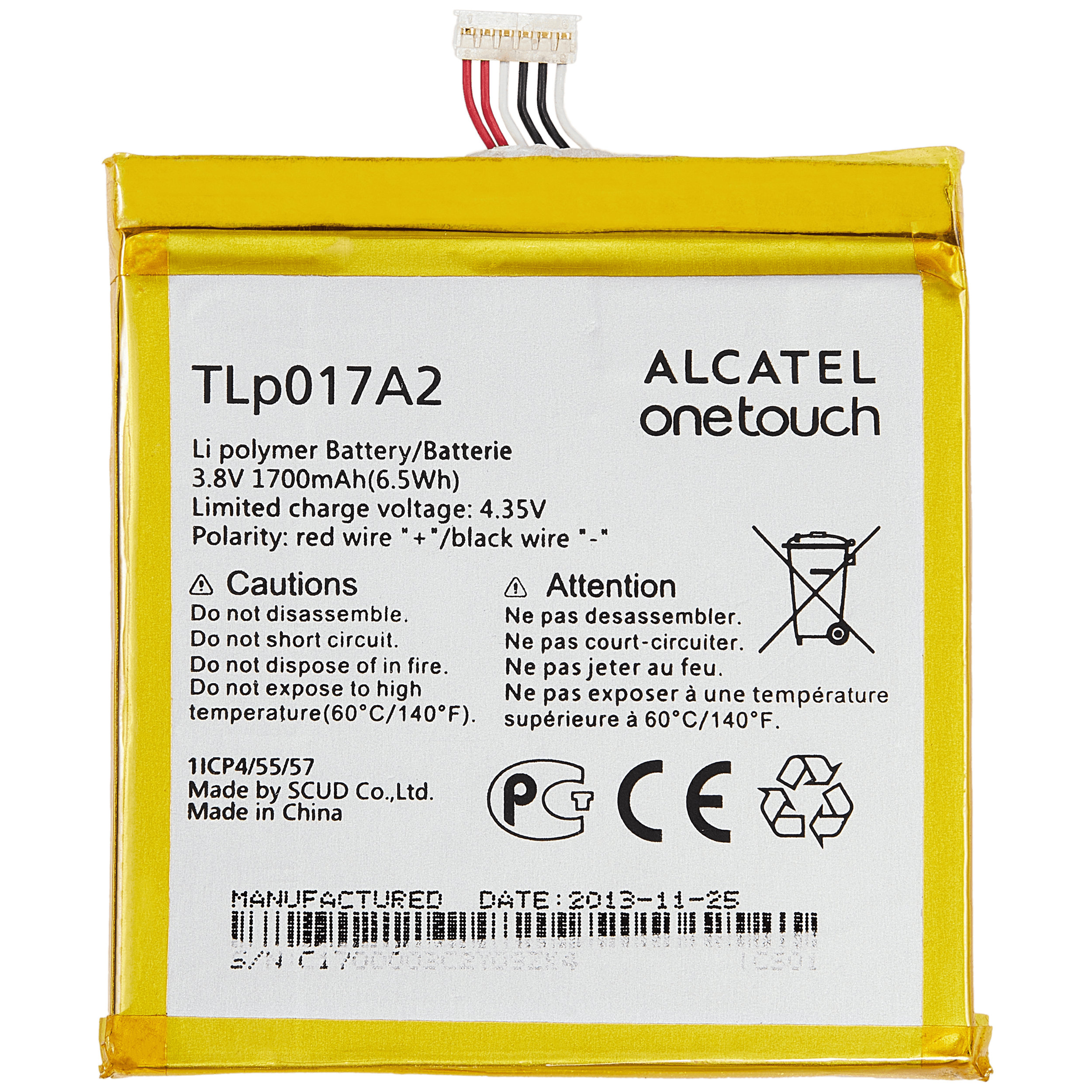 Ersatzakku für Alcatel One Touch Idol Mini (TLP017A2)