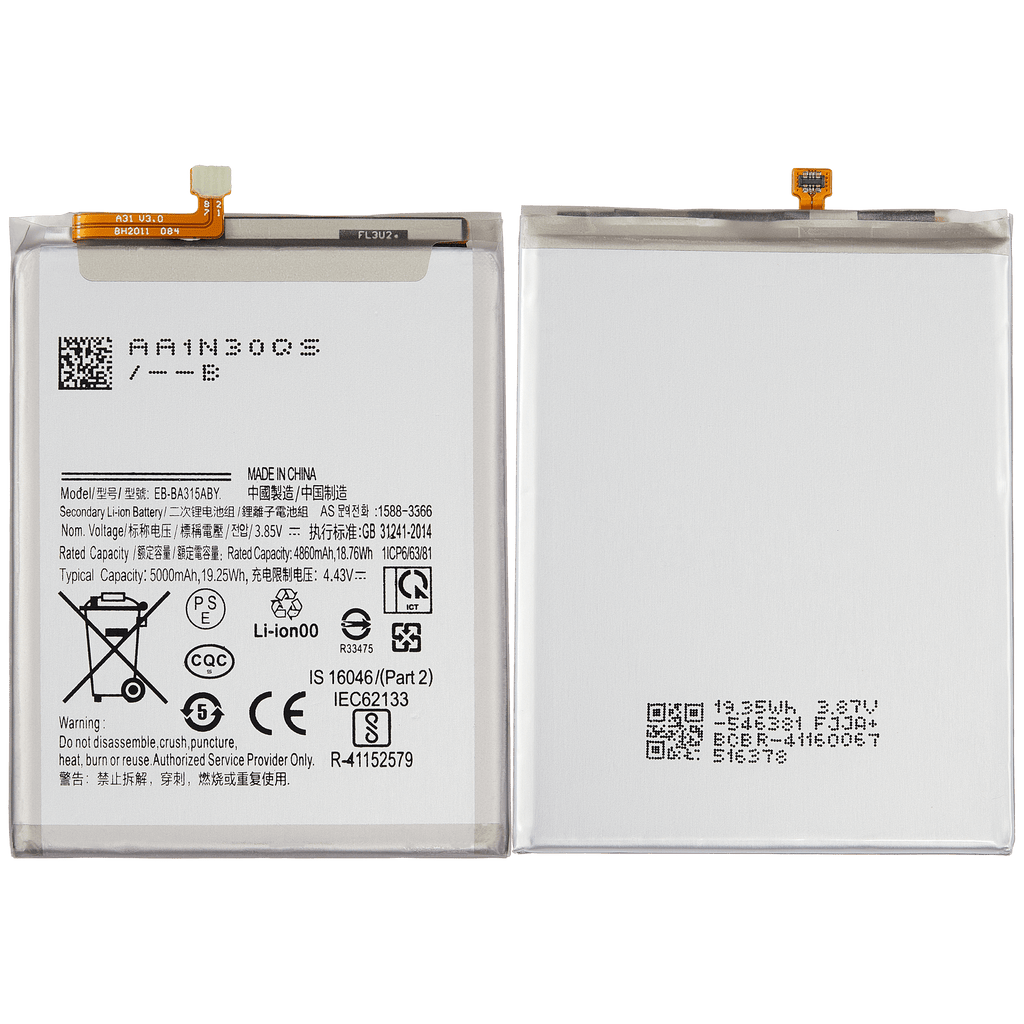 Replacement battery for Samsung Galaxy A31 (A315/2020), A32 (A325/2021), A22 4G (A225/2021) (EB-BA315ABY)