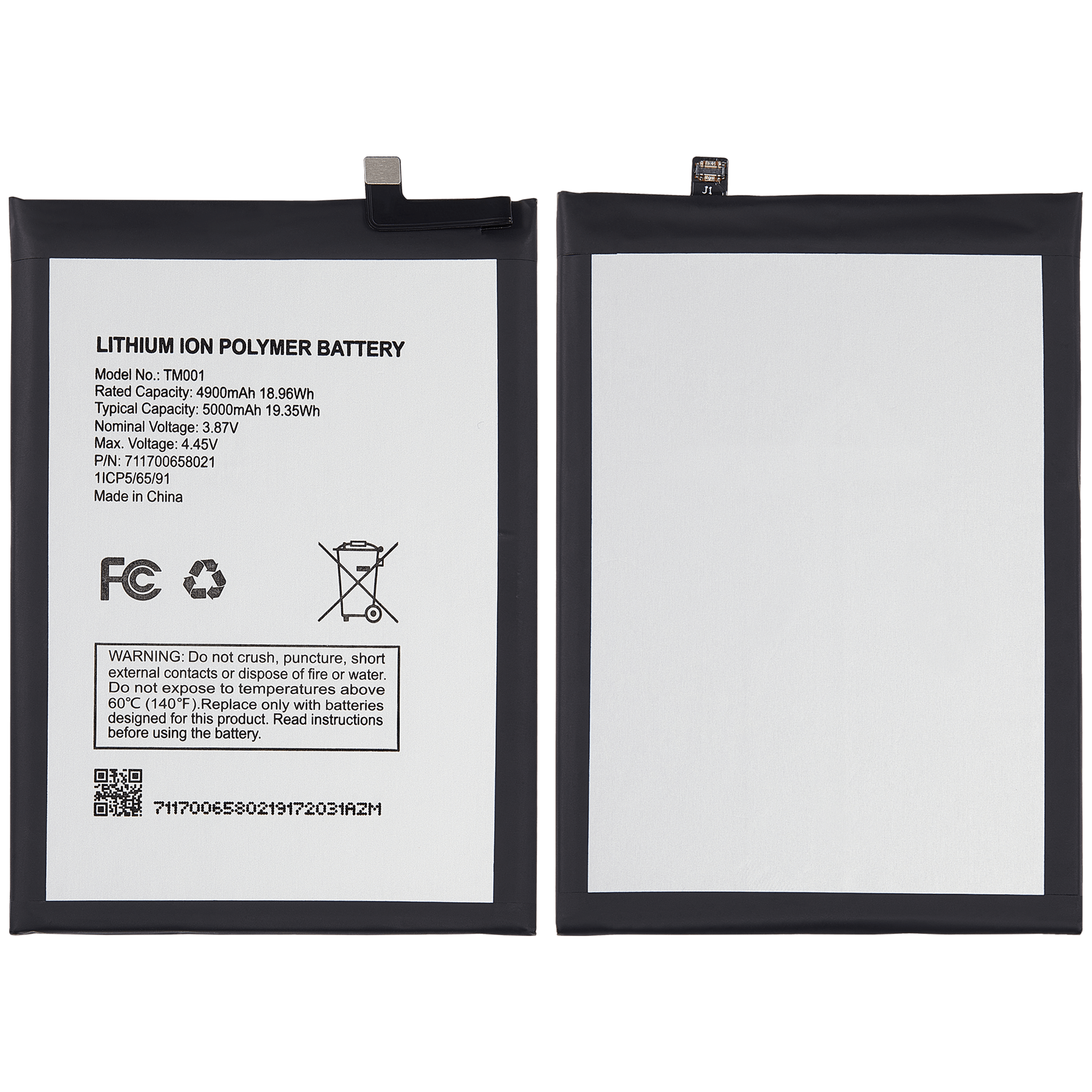 Replacement Battery for T-Mobile Revvl 6 Pro / Revvl 6X Pro 5G / Revvl V+ 5G / Boost Mobile Celero 5G Plus (2023) (TM001)