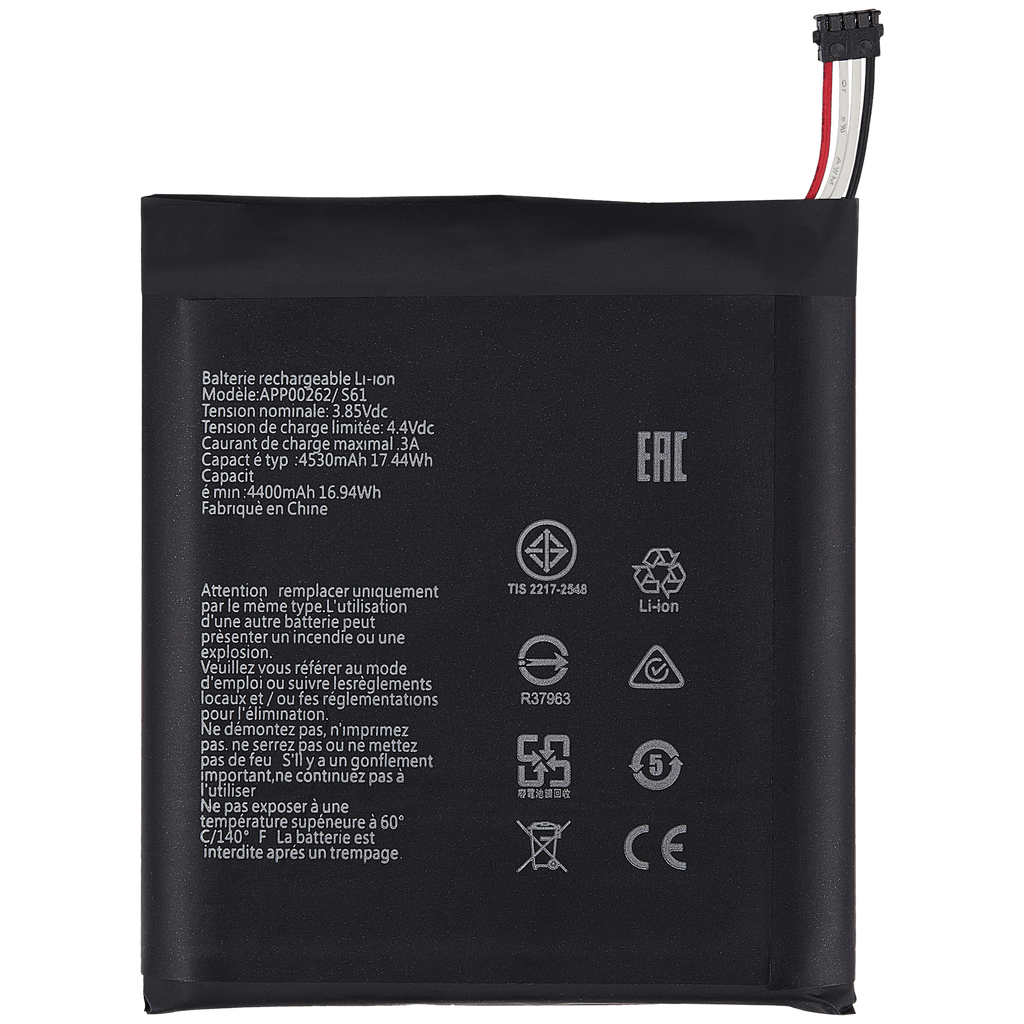Replacement battery for Caterpillar CAT S61 (APP00262)