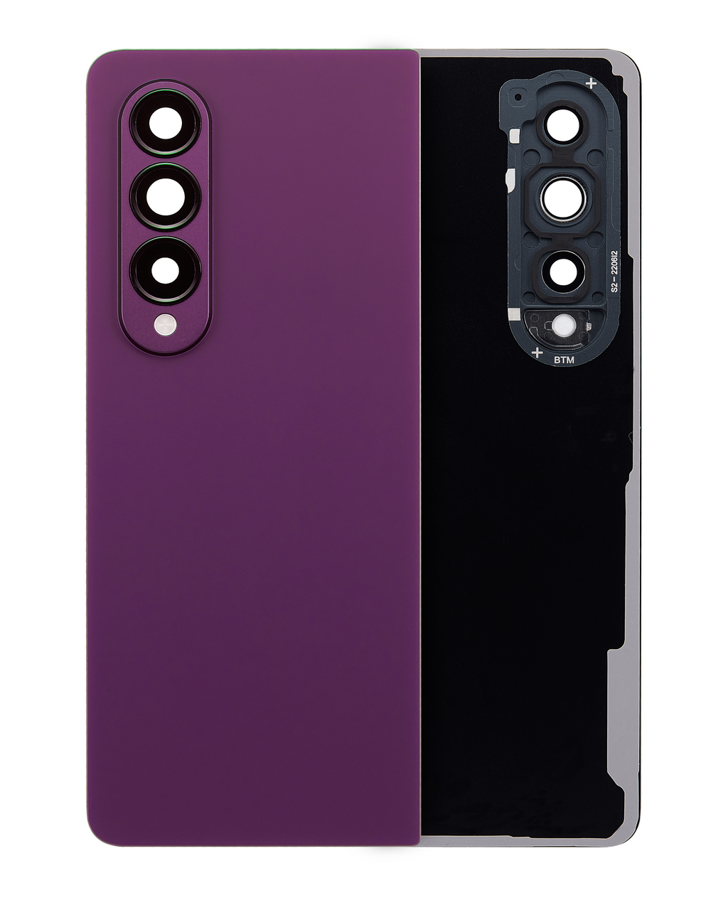 Backcover mit Kameralinse für Samsung Galaxy Z Fold 4 (Service Pack) (Burgundy)