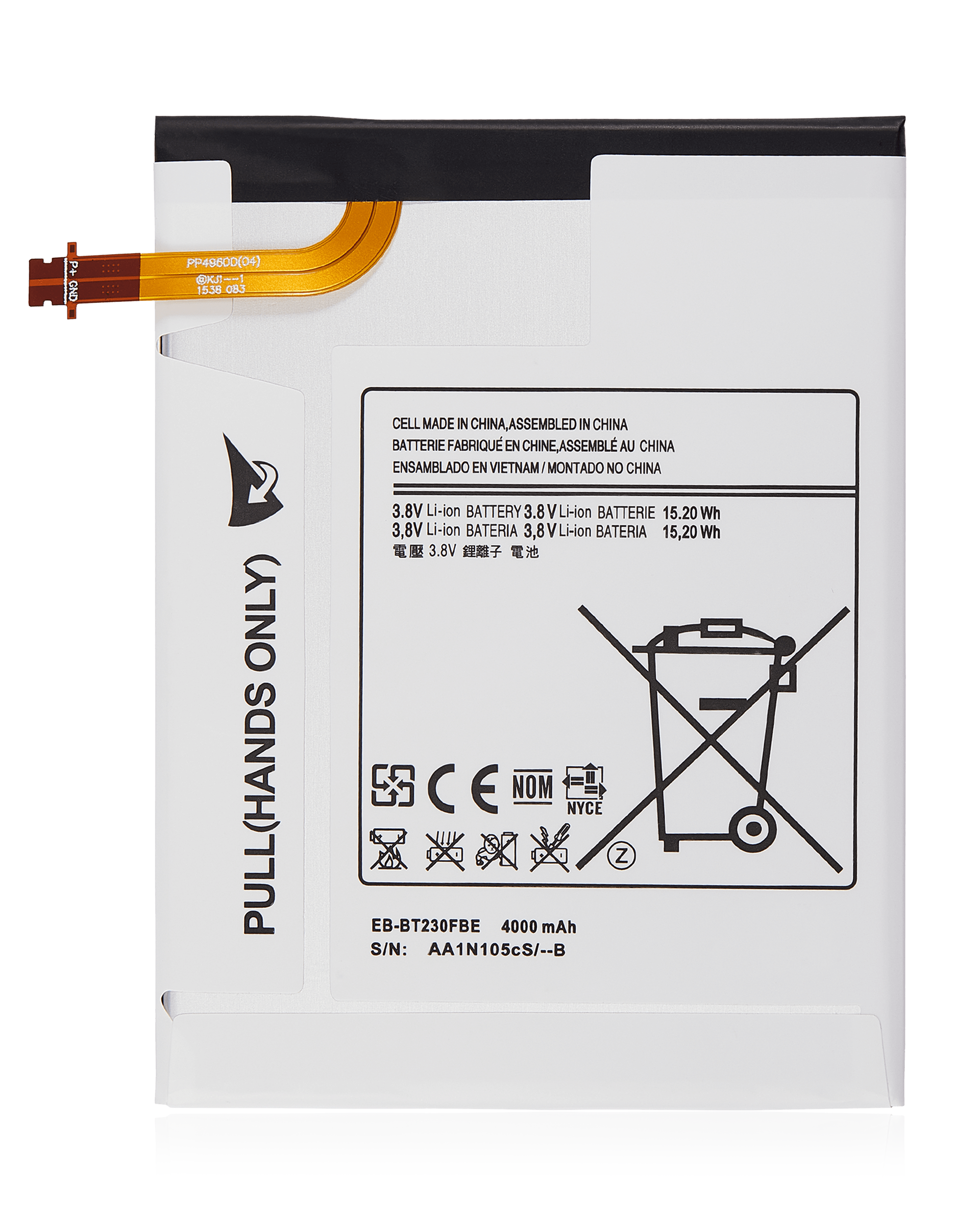 Replacement battery for Samsung Galaxy Tab 4 7.0" (EB-BT230FBE)