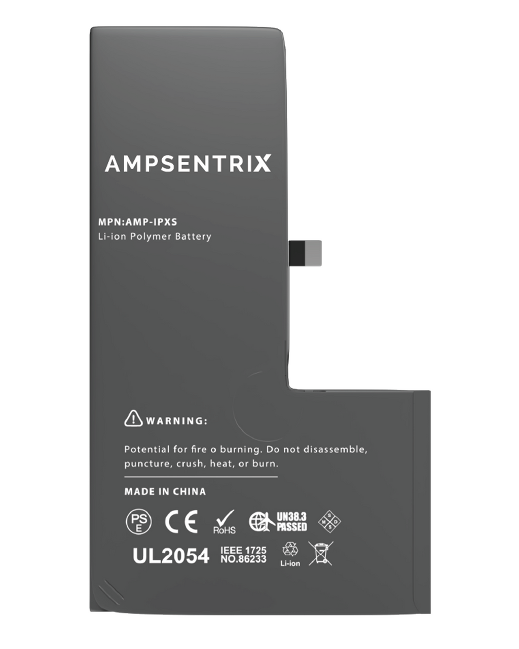 Replacement battery for iPhone XS (AmpSentrix Basic)