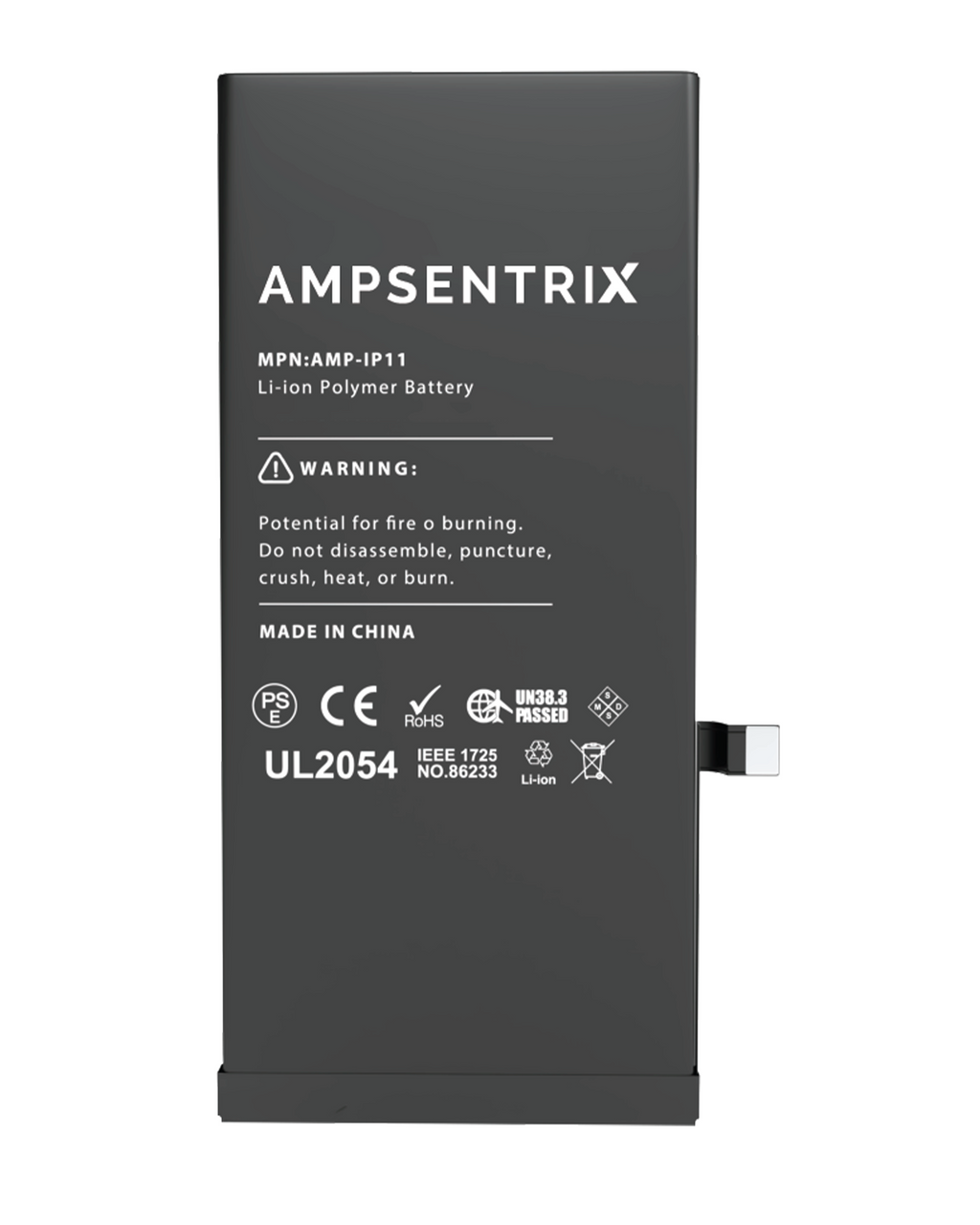 Replacement battery for iPhone 11 (AmpSentrix Basic)