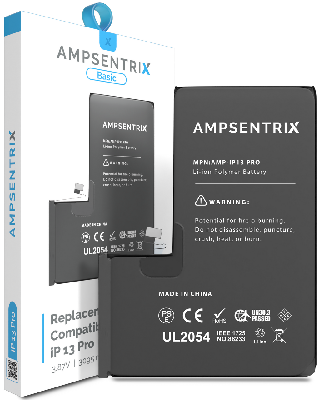 Replacement Battery for iPhone 13 Pro (AmpSentrix Basic)