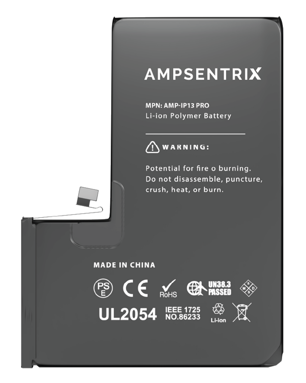 Replacement Battery for iPhone 13 Pro (AmpSentrix Basic)
