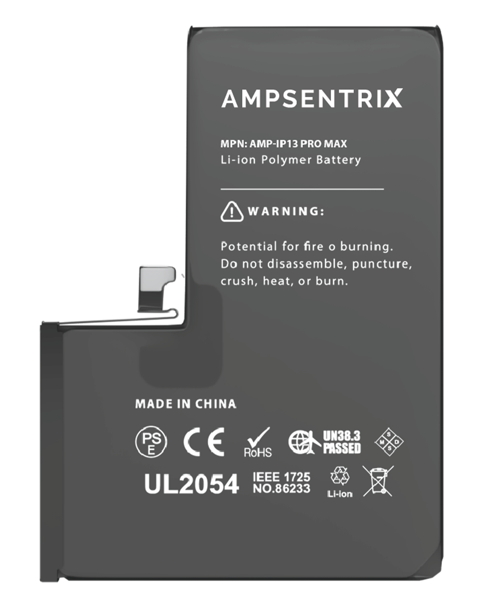 Replacement Battery for iPhone 13 Pro Max (AmpSentrix Basic)