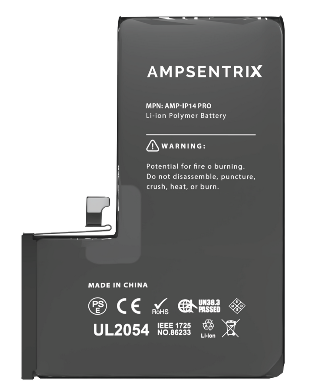 Replacement Battery for iPhone 14 Pro (AmpSentrix Basic)