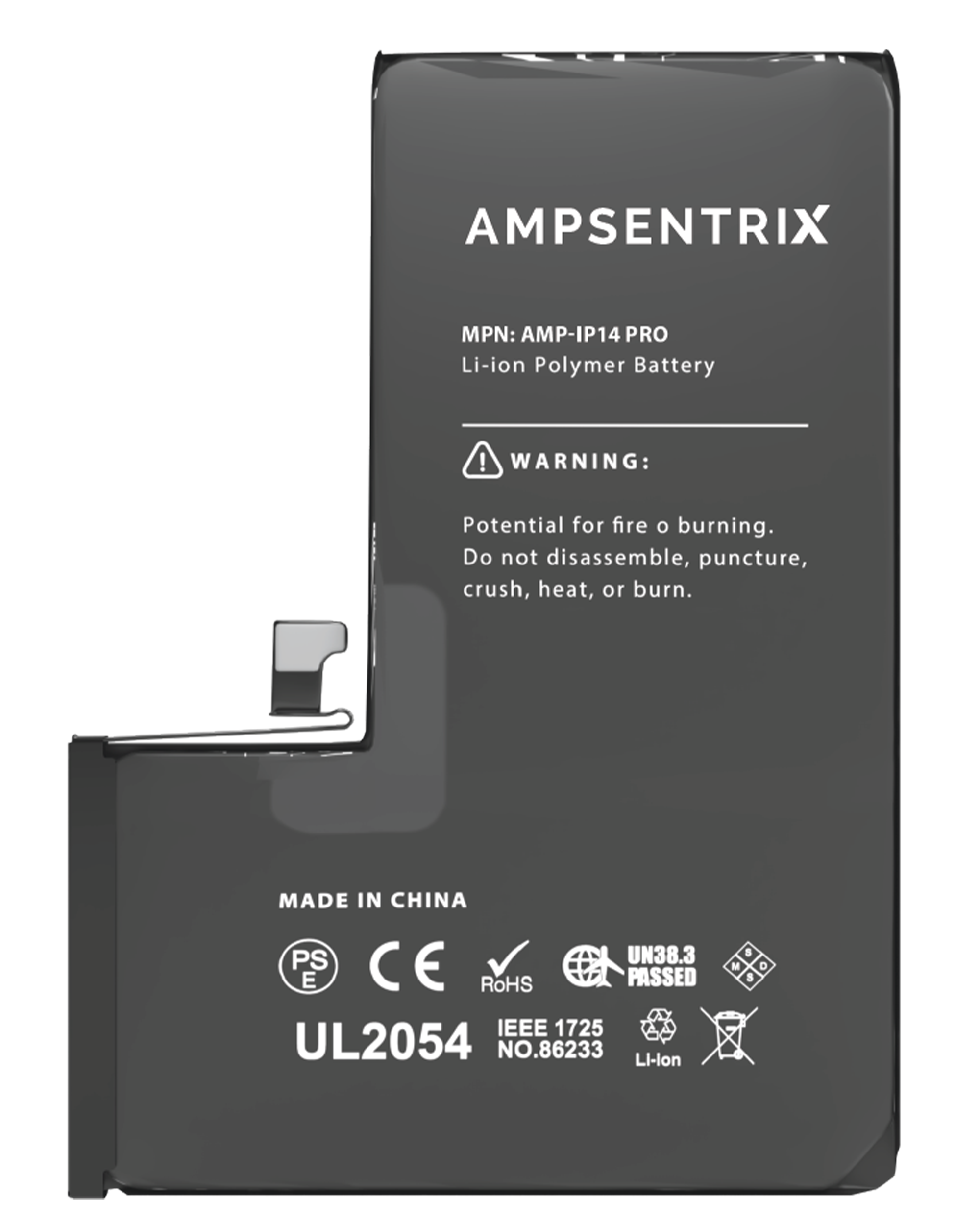Replacement Battery for iPhone 14 Pro (AmpSentrix Basic)