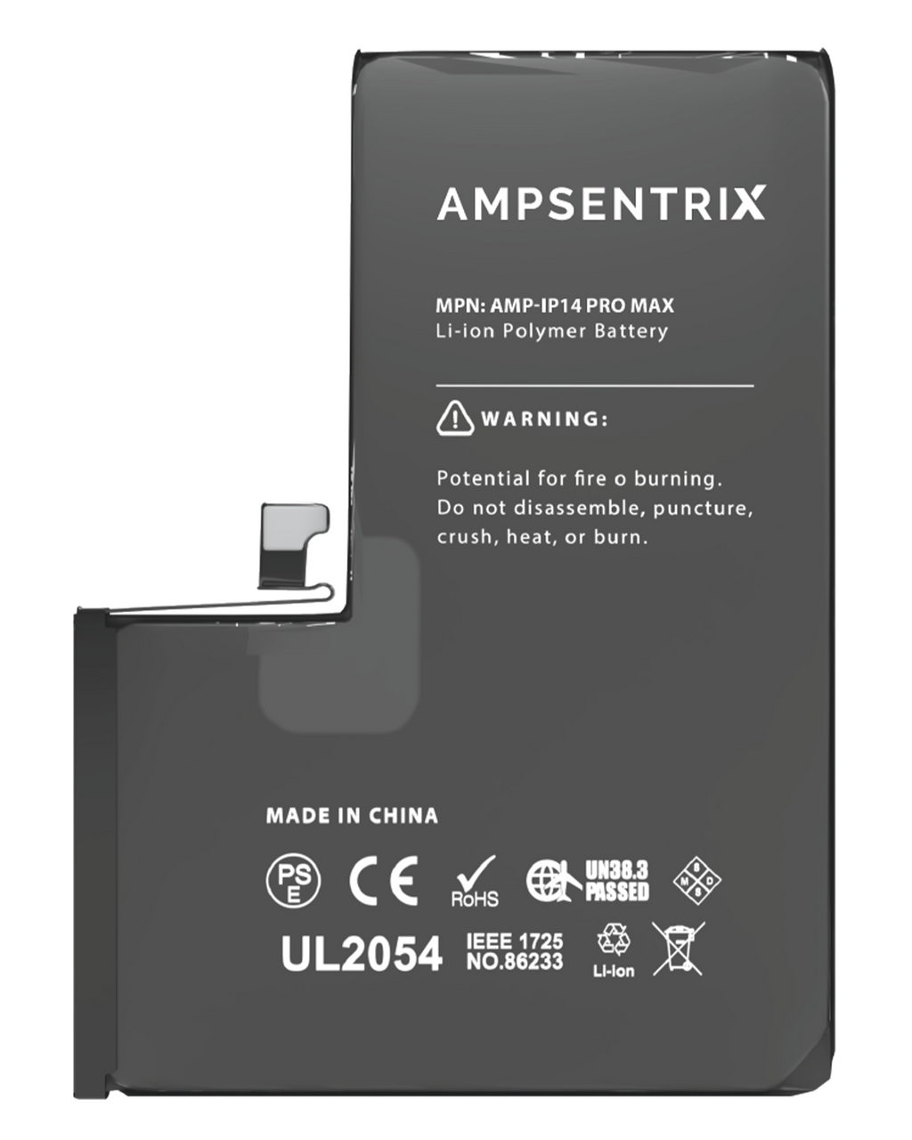 Replacement Battery for iPhone 14 Pro Max (AmpSentrix Basic)