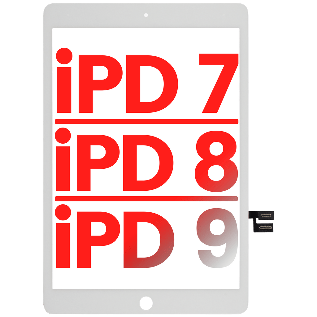 Digitizer for iPad 7 (2019), iPad 8 (2020), and iPad 9 (2021) – Aftermarket Plus (White)