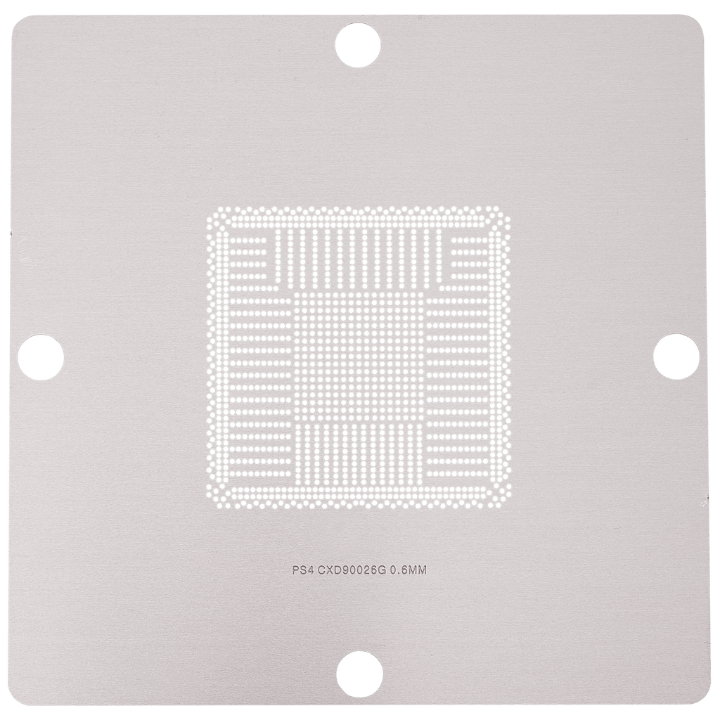 BGA Reballing Stencils for PlayStation 4 (90044, 90026, 90025, DDR5, DDR7, DDR2-3) – 6-piece Set