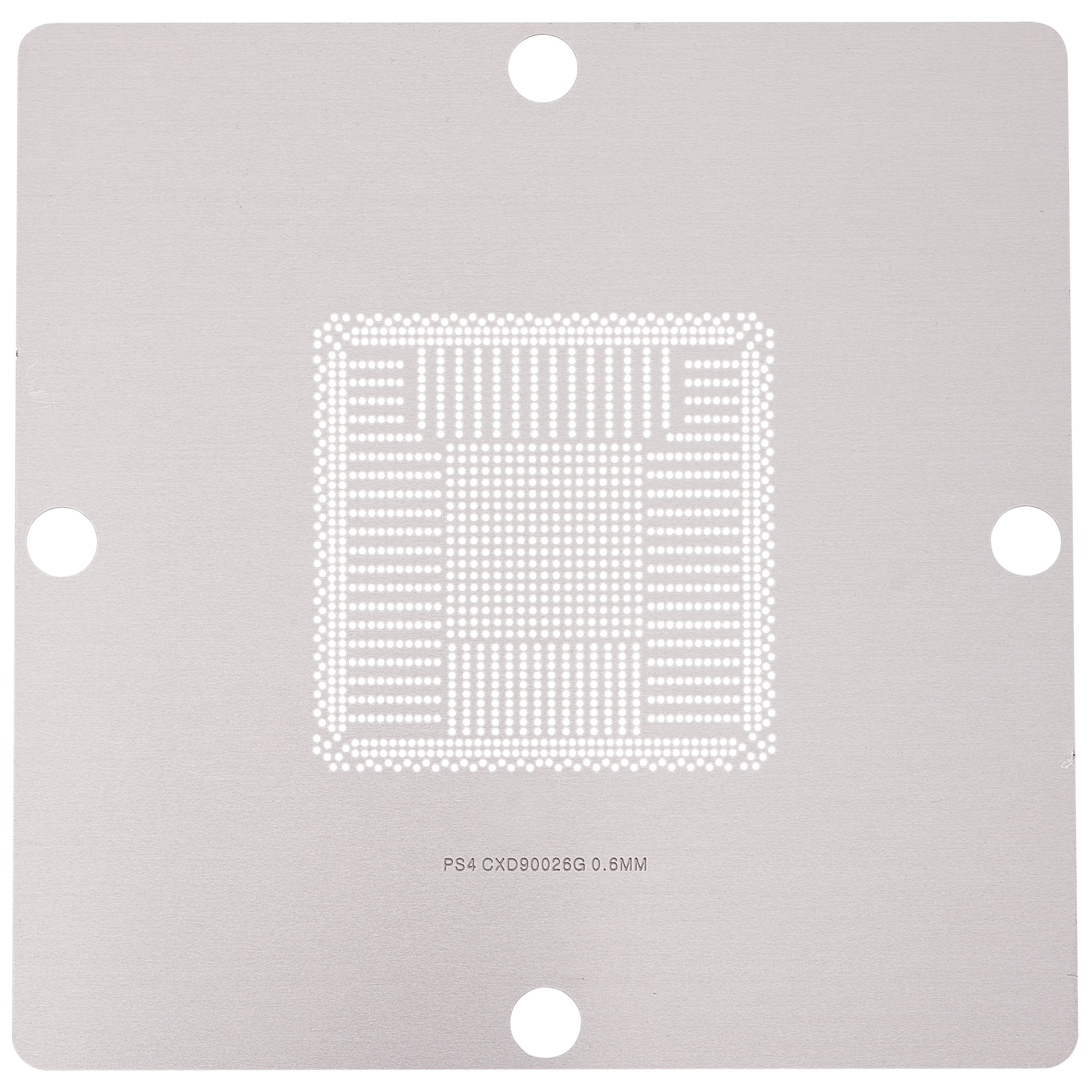 BGA Reballing Stencils for PlayStation 4 (90044, 90026, 90025, DDR5, DDR7, DDR2-3) – 6-piece Set