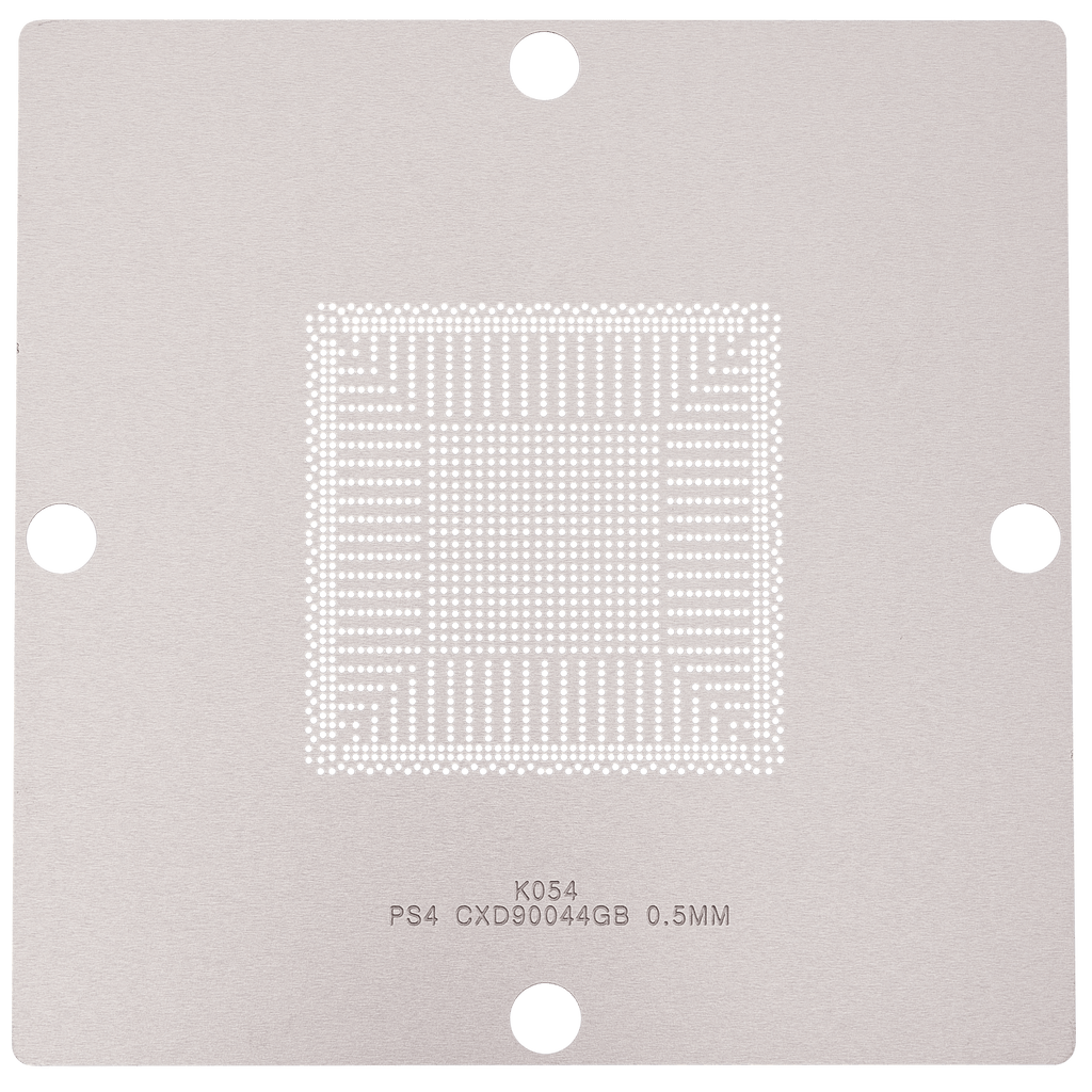 BGA Reballing Stencils for PlayStation 4 (90044, 90026, 90025, DDR5, DDR7, DDR2-3) – 6-piece Set