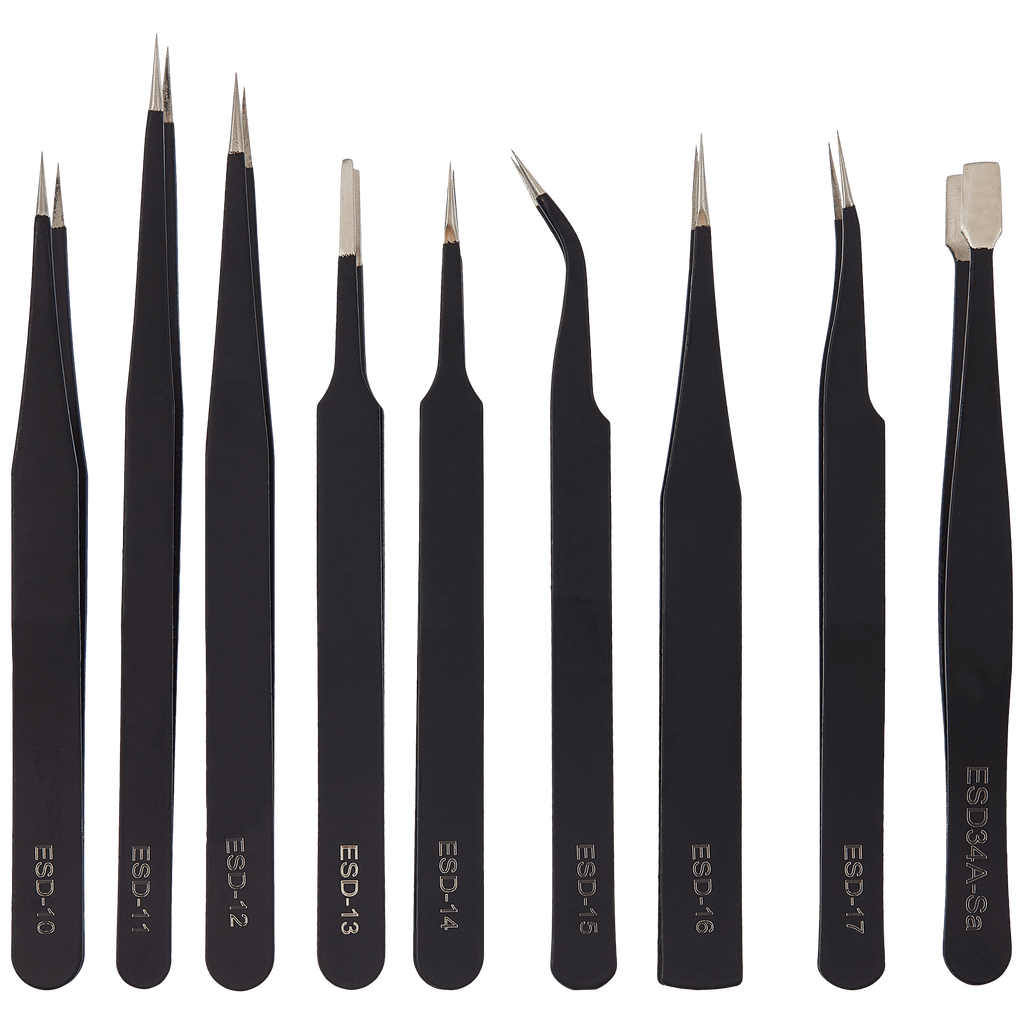Pinzettenset mit Trageetui (9-teilig)