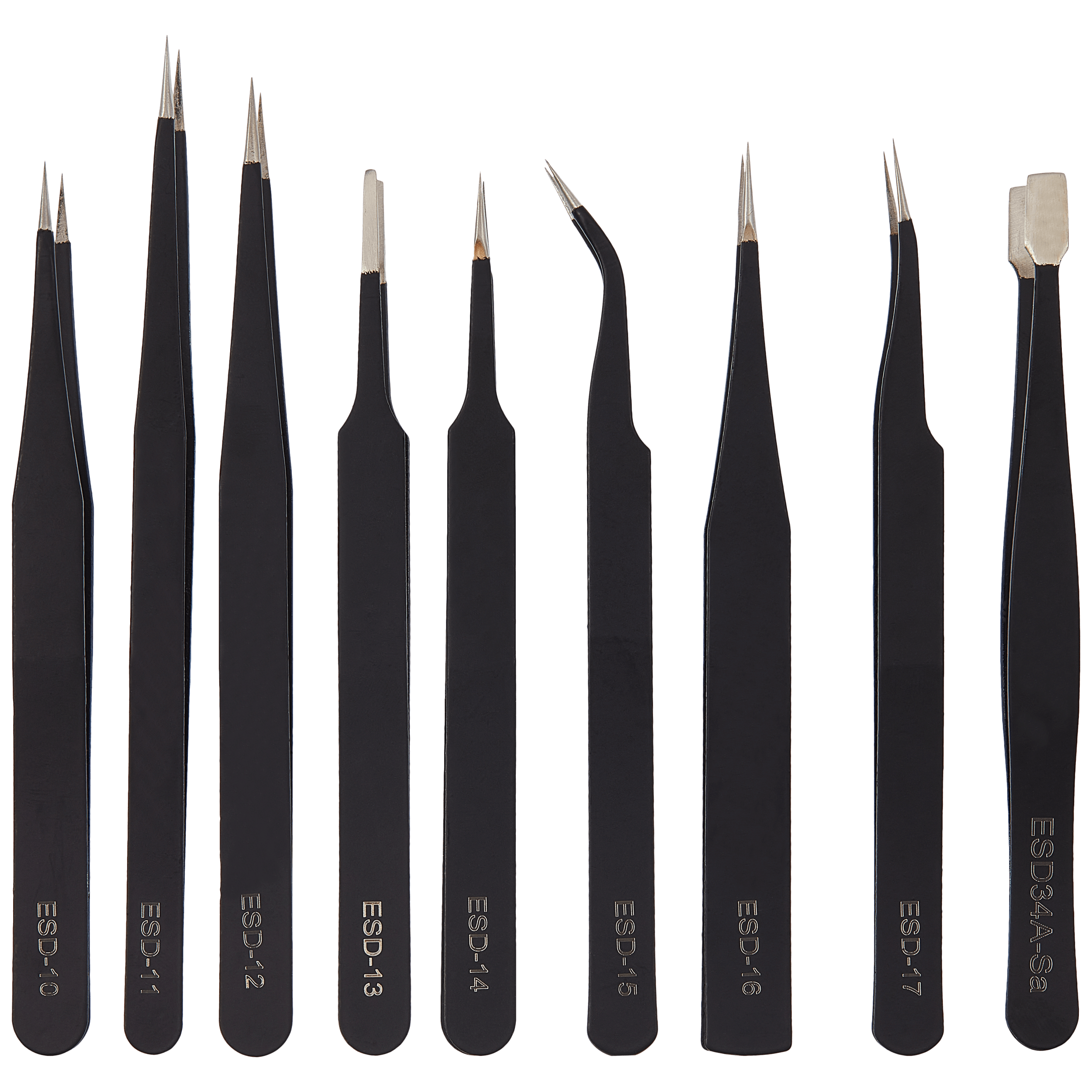 Pinzettenset mit Trageetui (9-teilig)