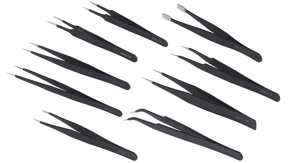 Pinzettenset mit Trageetui (9-teilig)