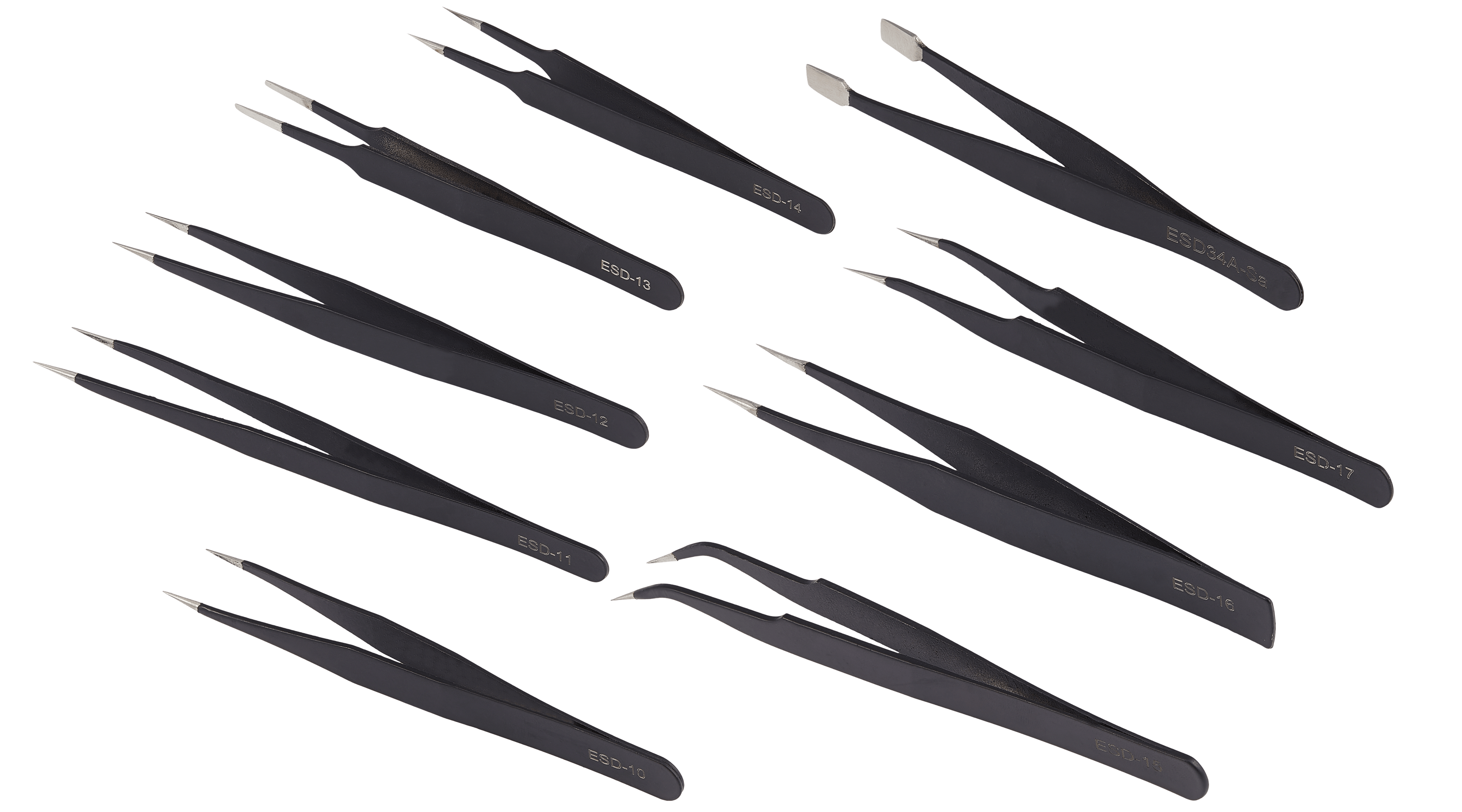Pinzettenset mit Trageetui (9-teilig)