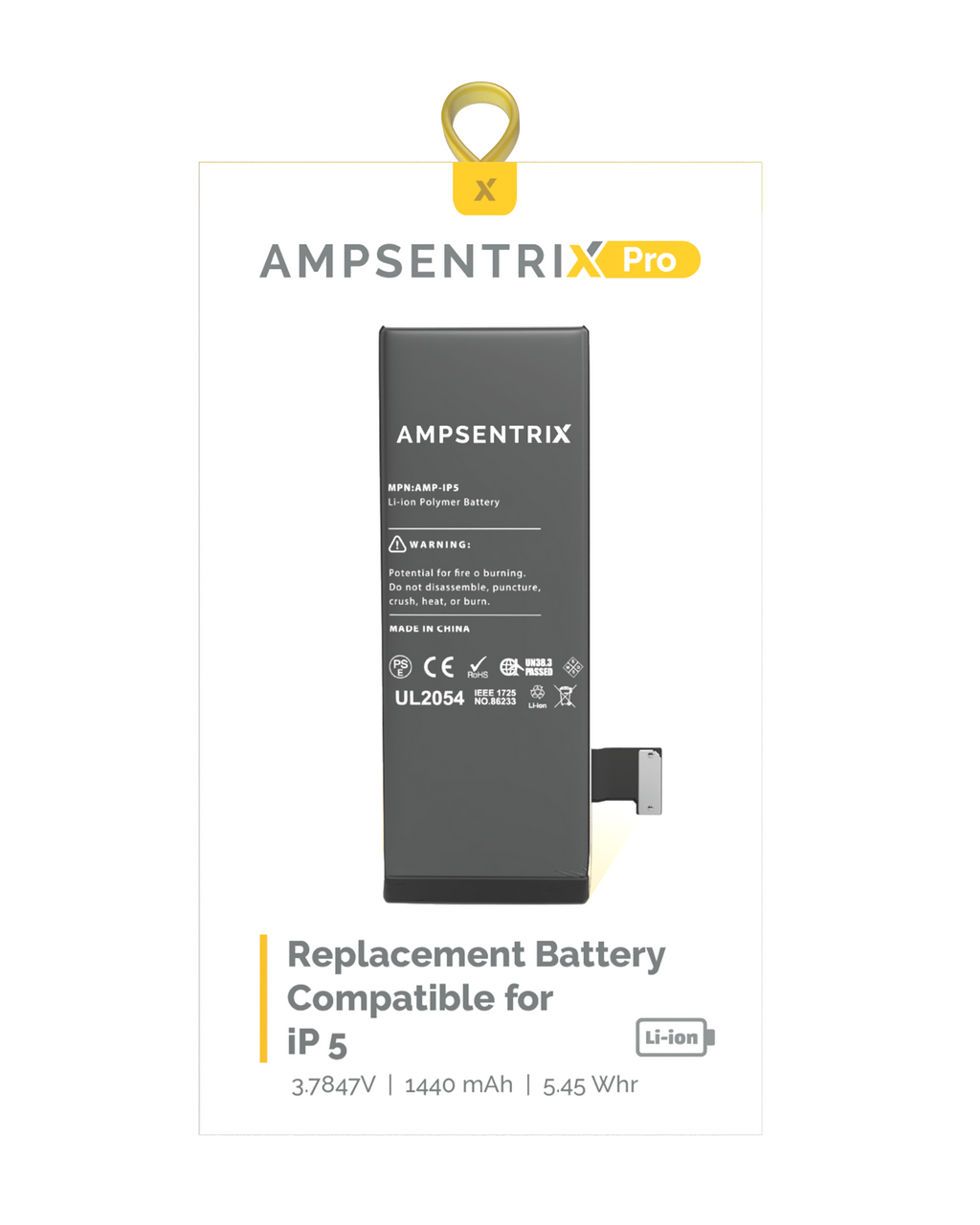 Ersatzakku für iPhone 5 (AmpSentrix Pro)