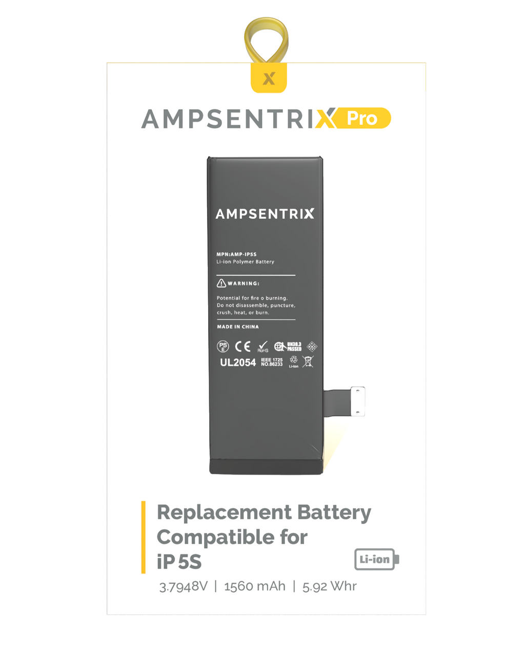 Ersatzakku für iPhone 5S (AmpSentrix Pro)