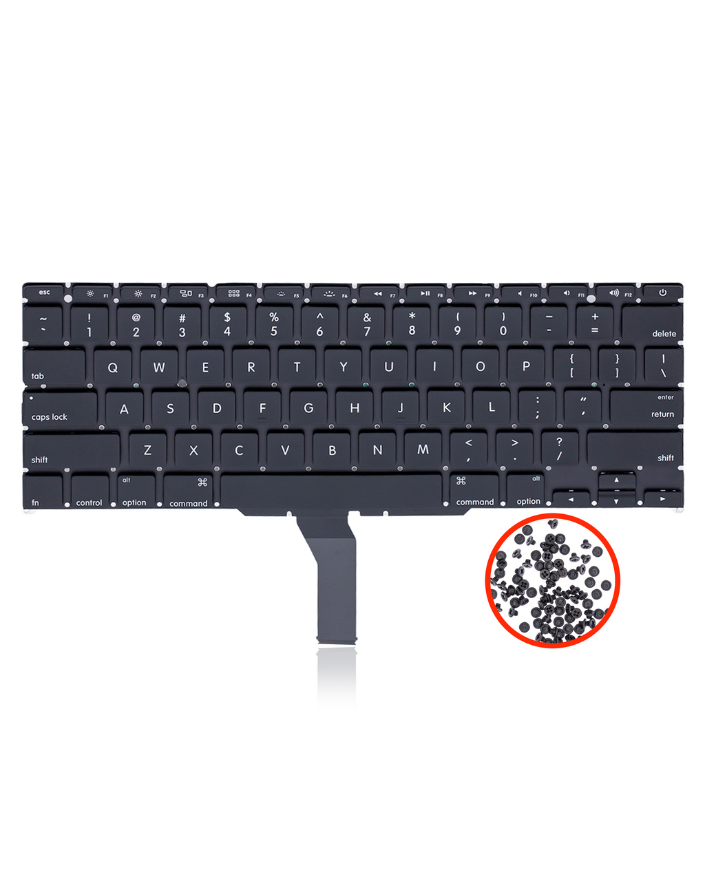 Tastatur beleuchtet US English + Schrauben MacBook Air 11 A1465/A1370