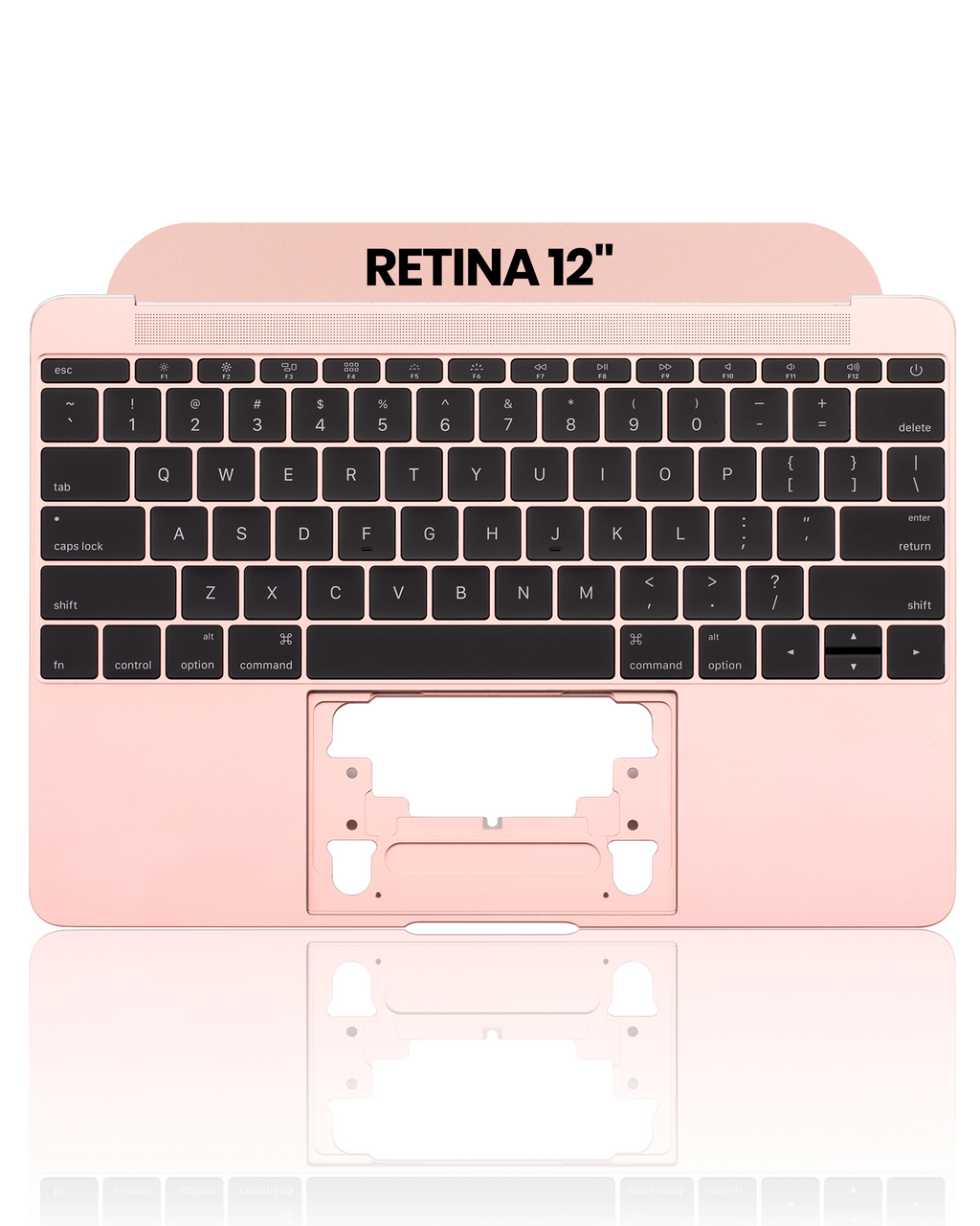Top Case mit Keyboard (ANSI US) and Microphone für MacBook 12" A1534 (2016-2017) (gebrauchter OEM-Ausbau, Qualität B/C) (Rose Gold)