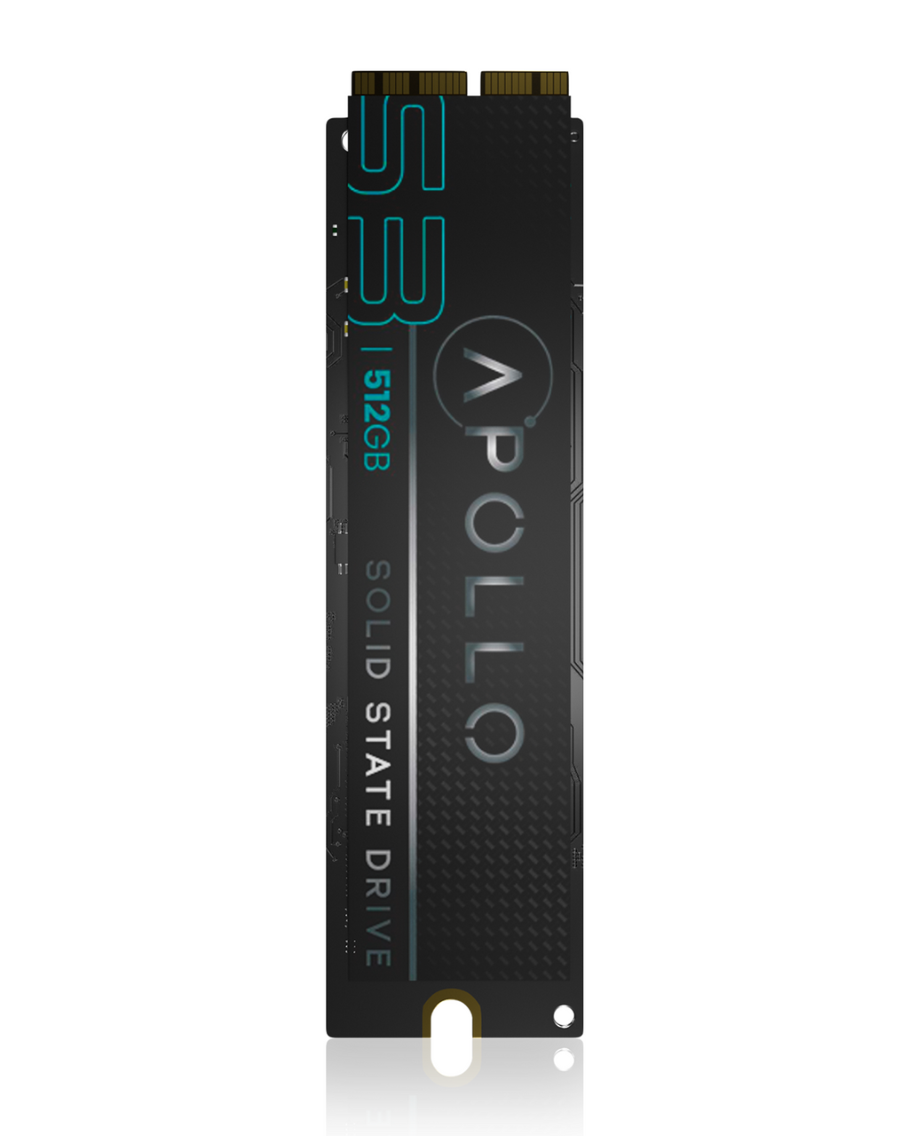 Apollo S3 512GB Mac NVMe PCIe Gen3x4 SSD for MacBook Air 11/13" A1465 A1466, MacBook Pro Retina A1398 A1502, iMac A1418 A1419, Mac Mini A1347, Mac Pro A1481 (2013-2017)