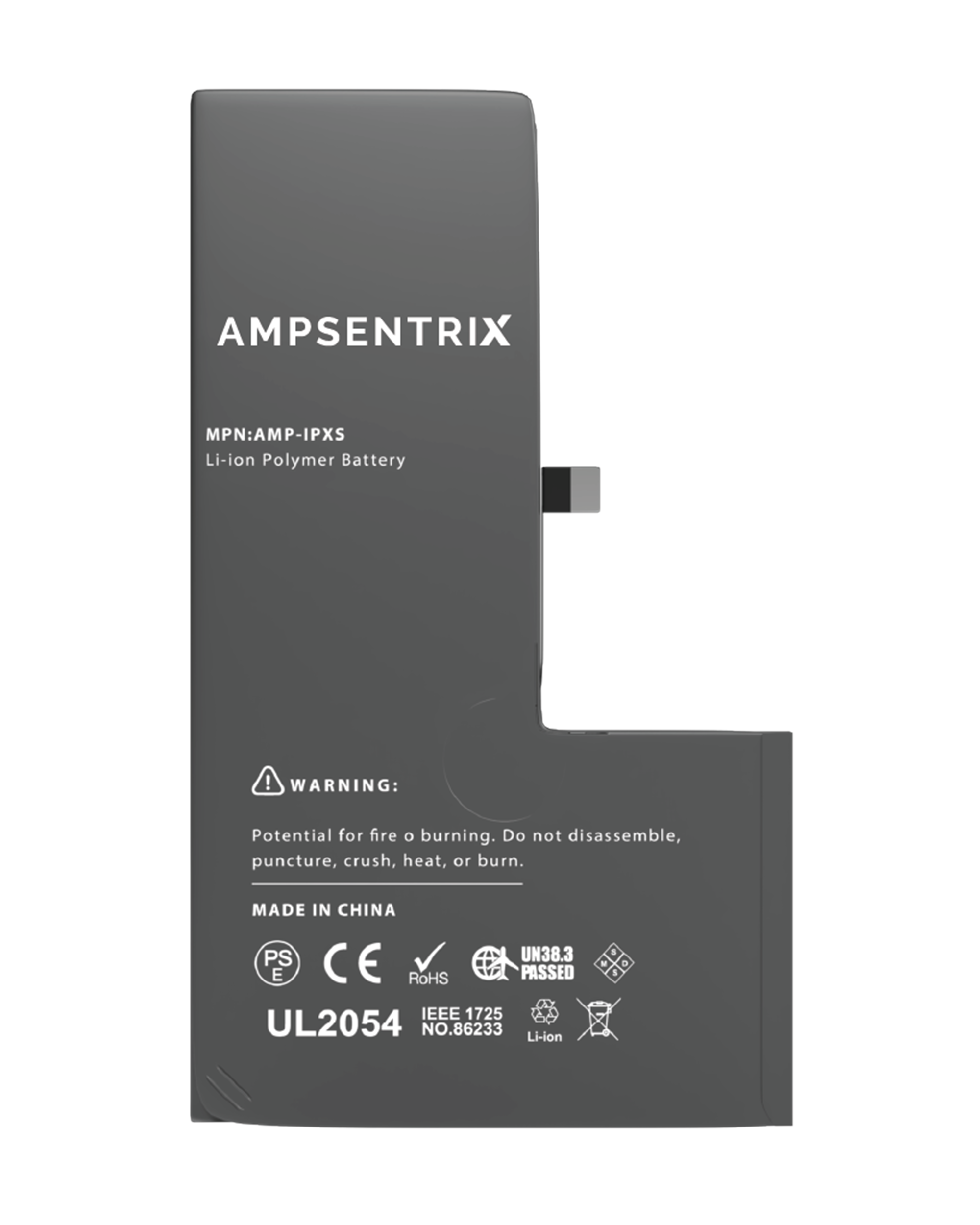 Ersatzbatterie für iPhone XS (AmpSentrix Basic Extended)