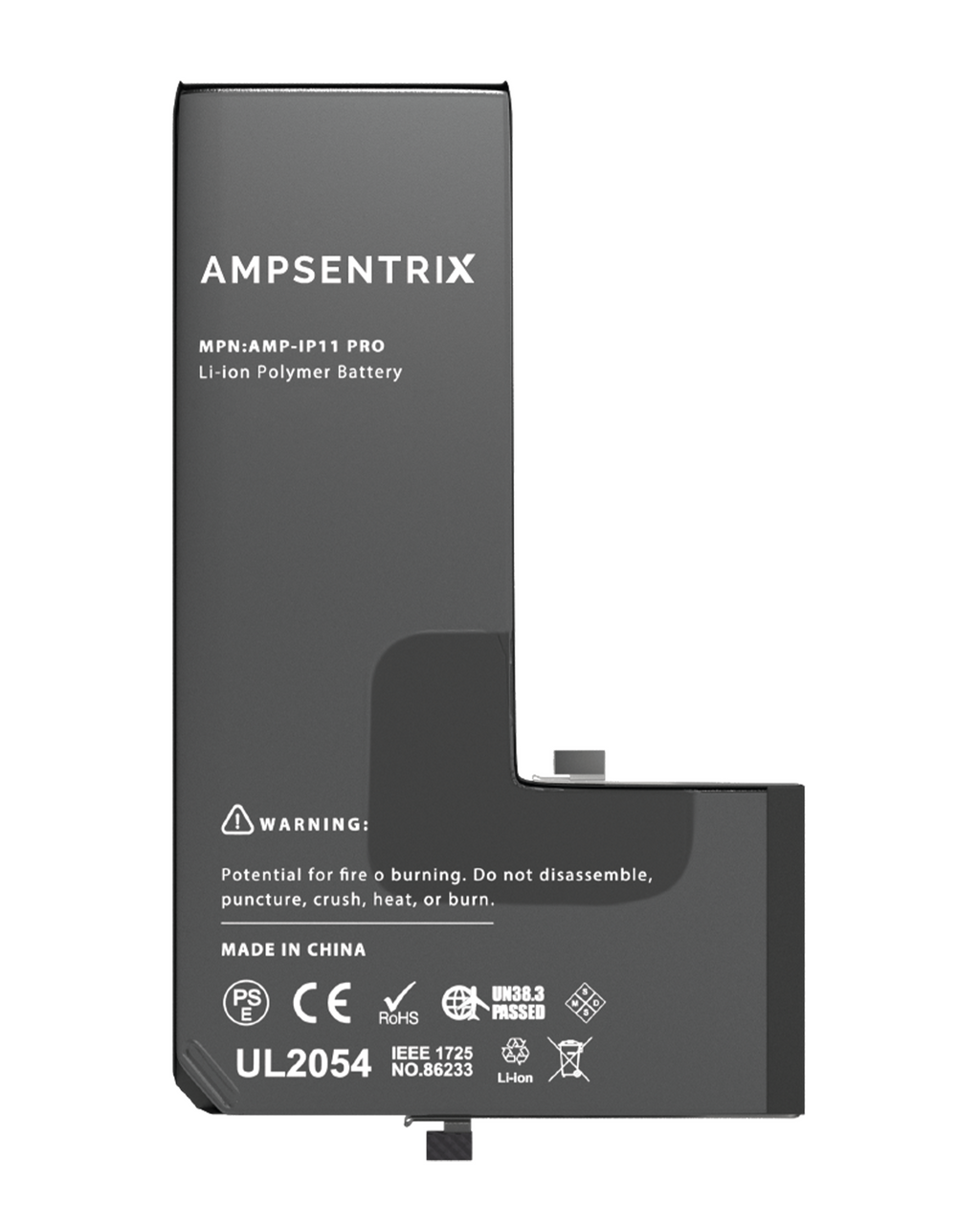 Replacement Battery for iPhone 11 Pro (AmpSentrix Basic Extended)