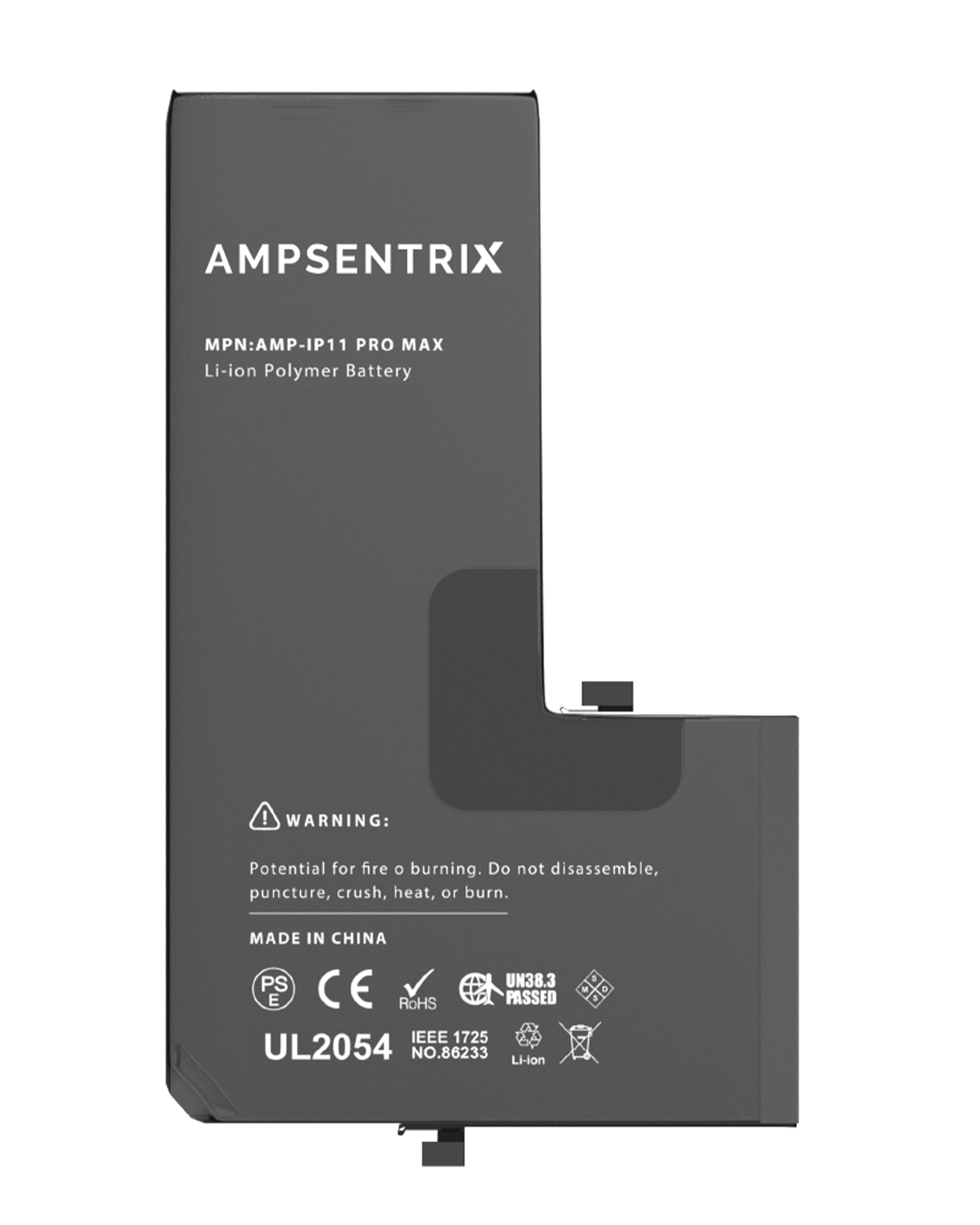Replacement battery for iPhone 11 Pro Max (AmpSentrix Basic Extended)