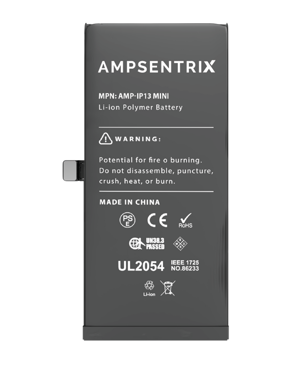 Replacement Battery for iPhone 13 Mini (AmpSentrix Basic Extended)