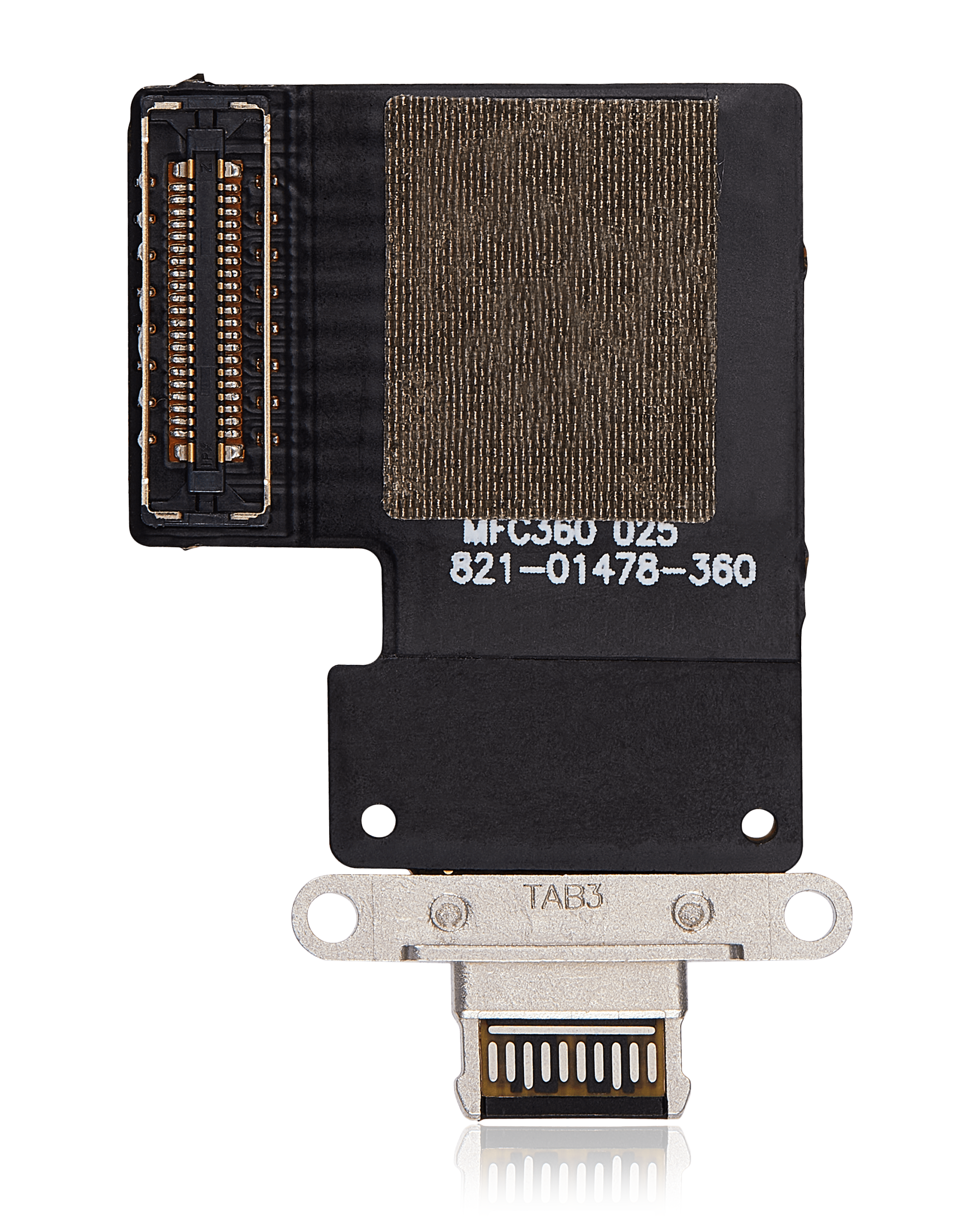 Charging Port Flex Cable for iPad Pro 12.9" 3rd Gen (2018) / 4th Gen (2020) / iPad Pro 11" 1st Gen (2018) / 11" 2nd Gen (2020) – Aftermarket Plus (Black)
