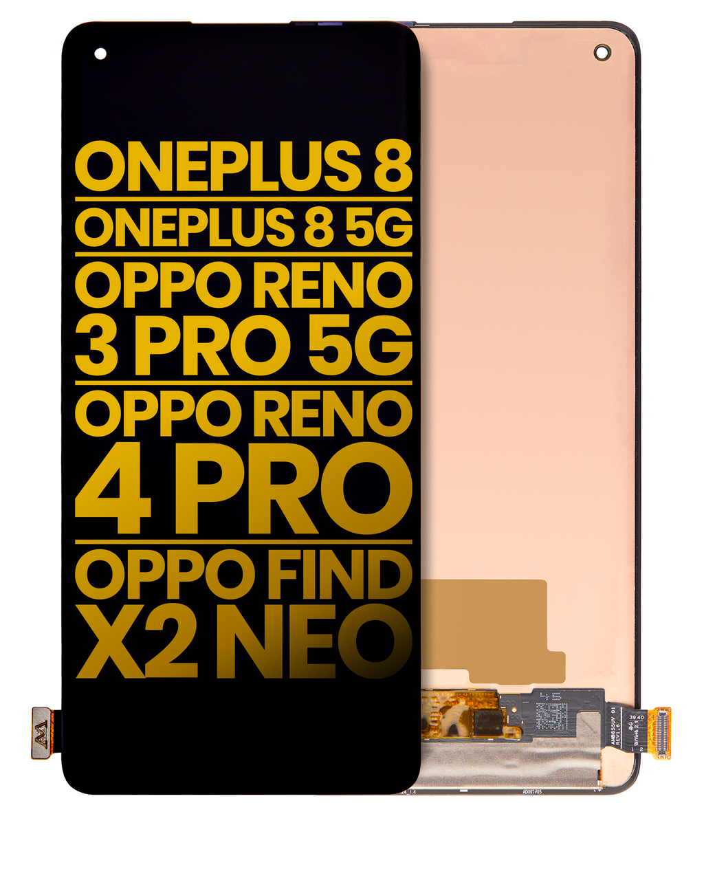 OLED-Display ohne Rahmen OnePlus 8 Refurbished