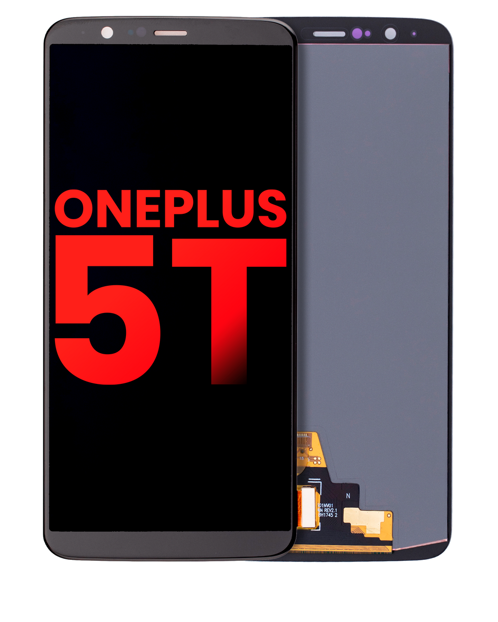 OLED Display without Frame for OnePlus 5T (Aftermarket Plus) (Black)
