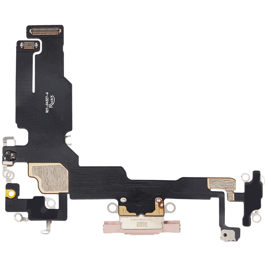 Ladebuchse-Flexkabel für iPhone 15 (Aftermarket Plus) (Pink)