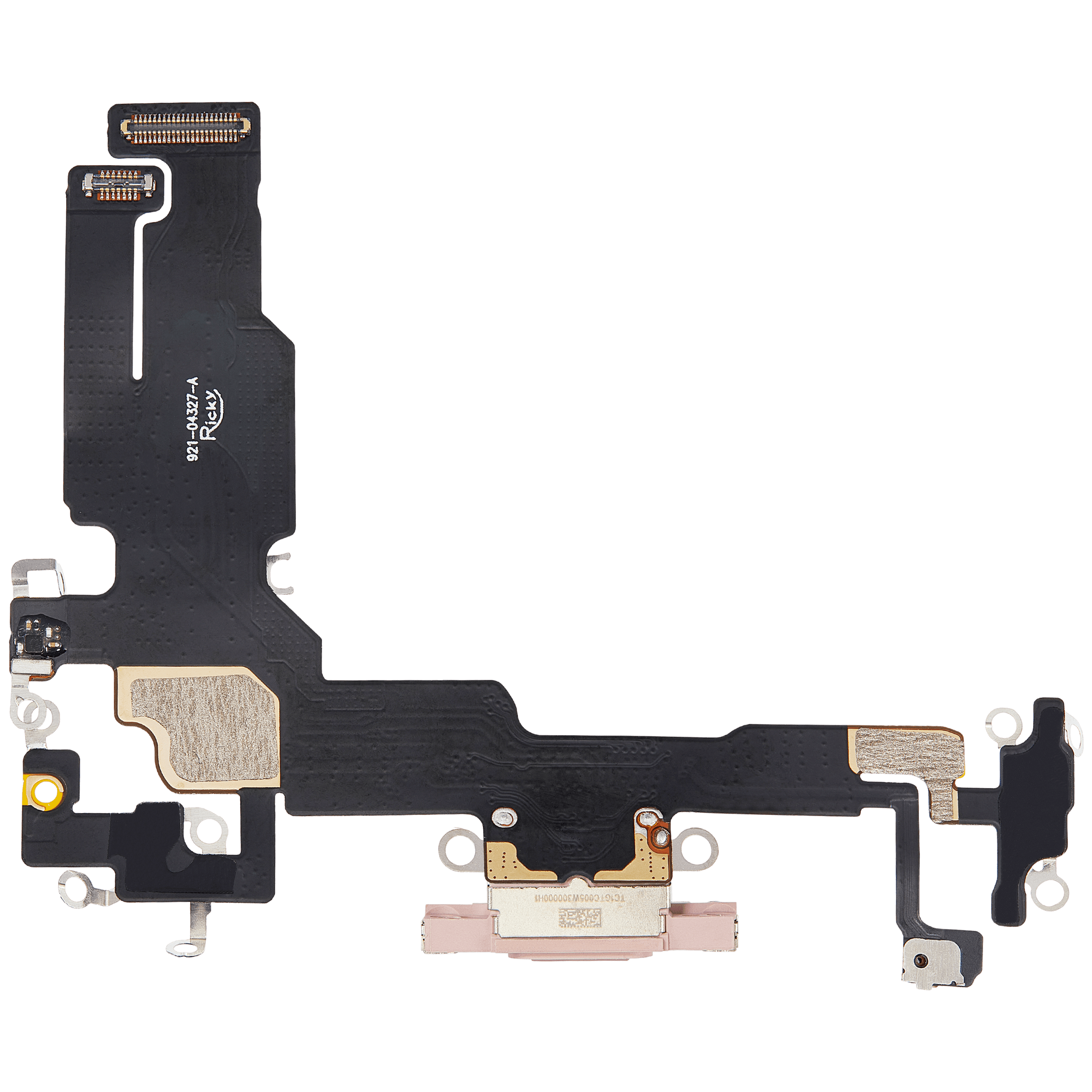 Ladebuchse-Flexkabel für iPhone 15 (Aftermarket Plus) (Pink)