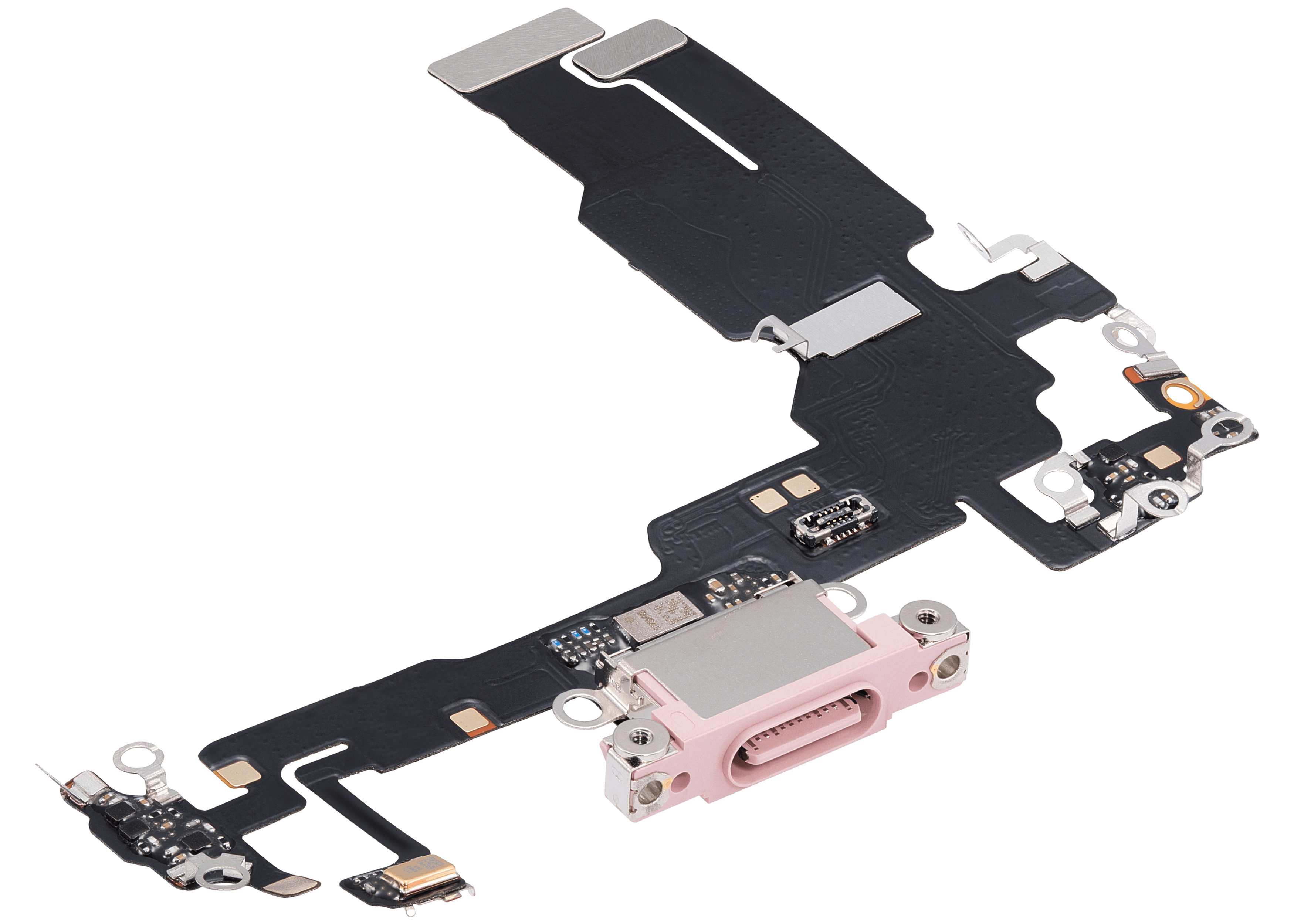 Ladebuchse-Flexkabel für iPhone 15 (Aftermarket Plus) (Pink)
