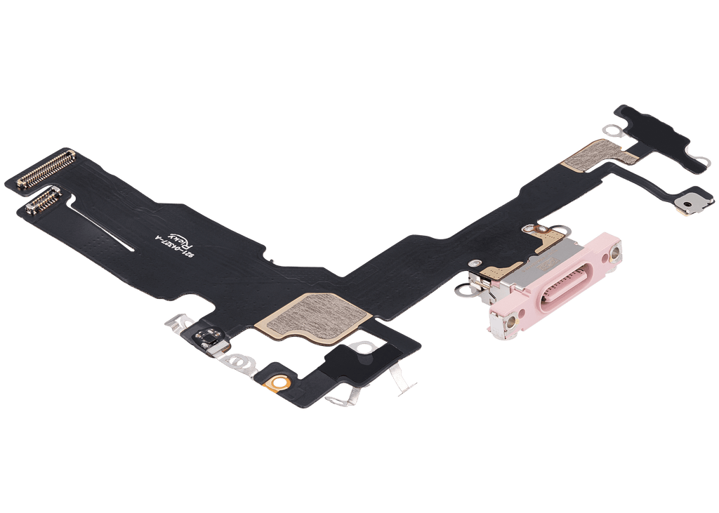 Ladebuchse-Flexkabel für iPhone 15 (Aftermarket Plus) (Pink)