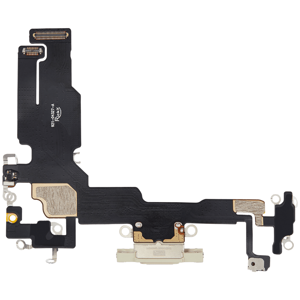 Ladebuchse-Flexkabel für iPhone 15 (Aftermarket Plus) (Gelb)