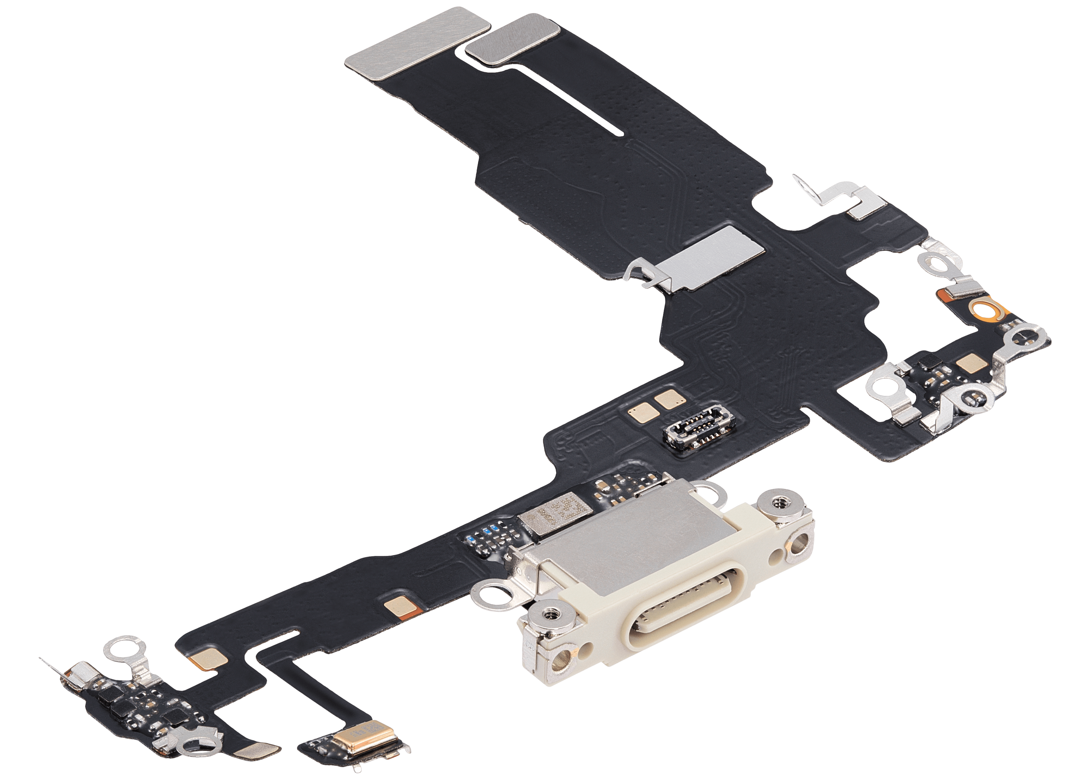 Ladebuchse-Flexkabel für iPhone 15 (Aftermarket Plus) (Gelb)