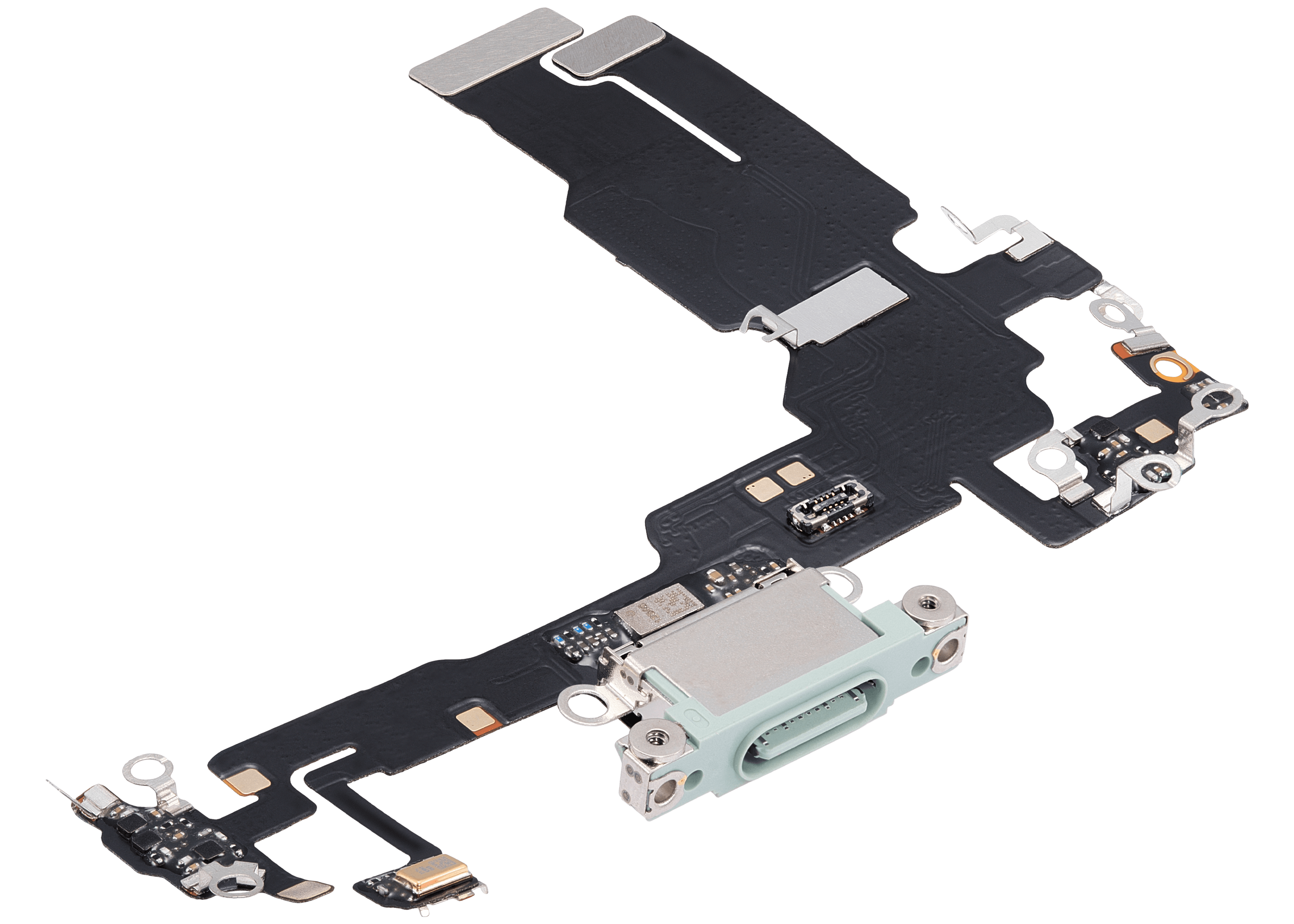 Ladebuchse-Flexkabel für iPhone 15 (Aftermarket Plus) (Grün)