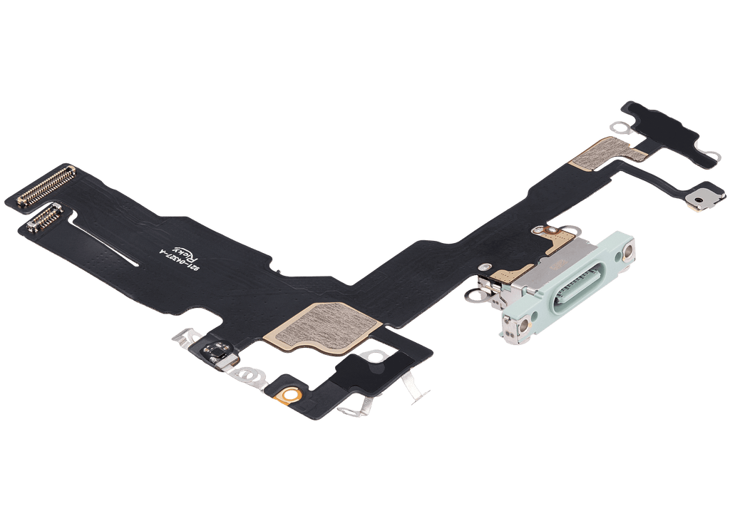 Ladebuchse-Flexkabel für iPhone 15 (Aftermarket Plus) (Grün)