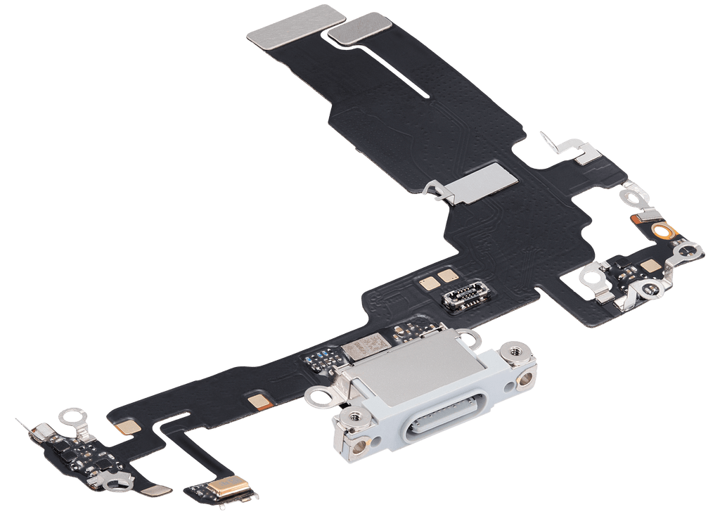 Charging Port Flex Cable for iPhone 15 (Aftermarket Plus) (Blue)