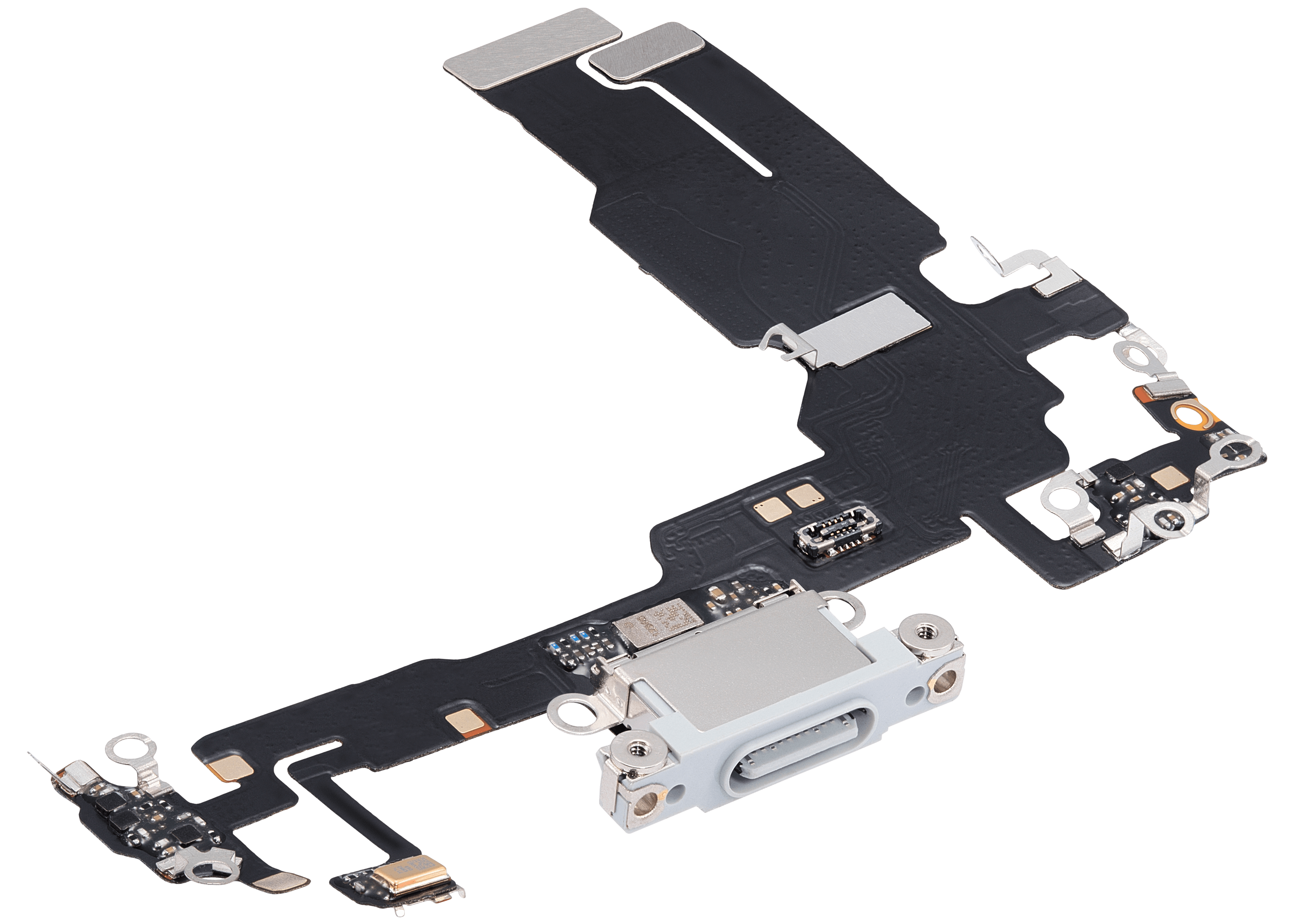 Charging Port Flex Cable for iPhone 15 (Aftermarket Plus) (Blue)
